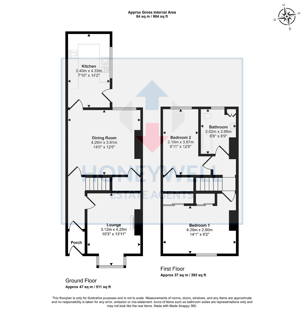 West View, Clitheroe floorplan