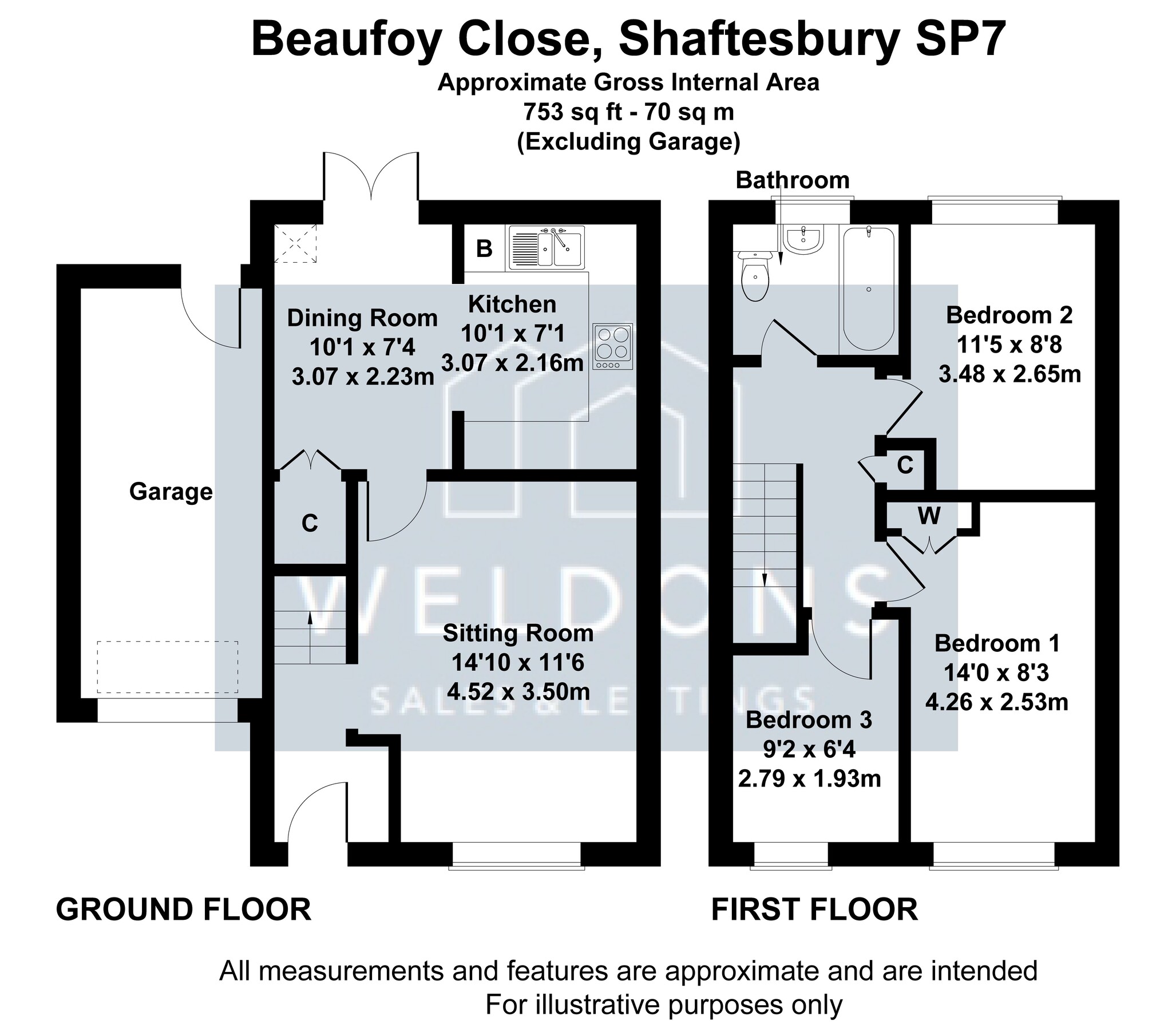 5 Beaufoy Close, Shaftesbury floorplan
