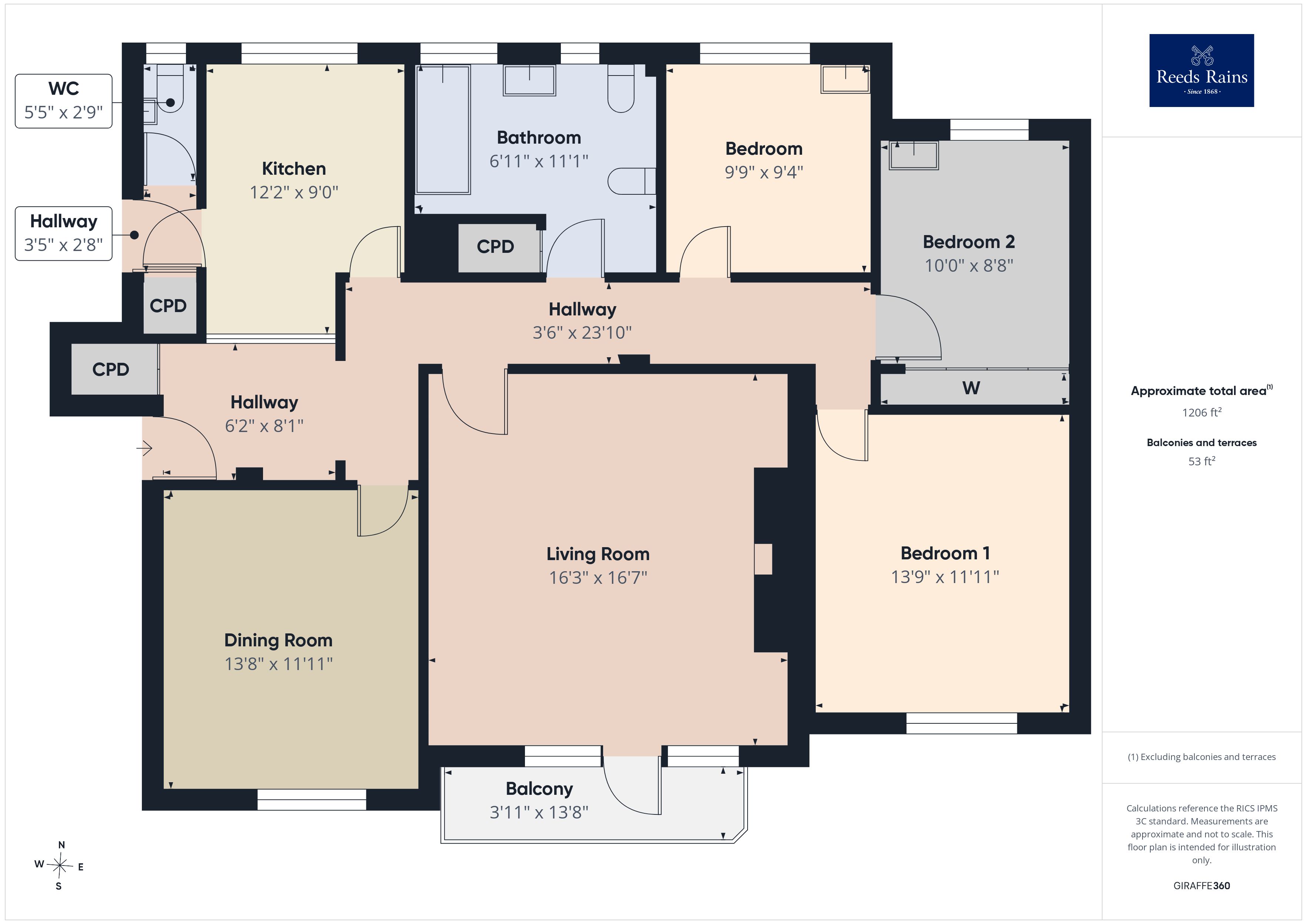 9 Cordova Court,, Sandgate Road, Kent floorplan