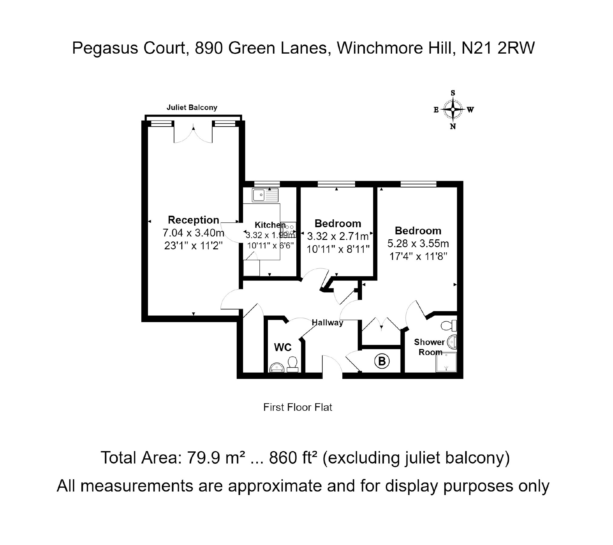 2 Bedrooms Flat for sale in 890 Green Lanes, Winchmore Hill, London N21