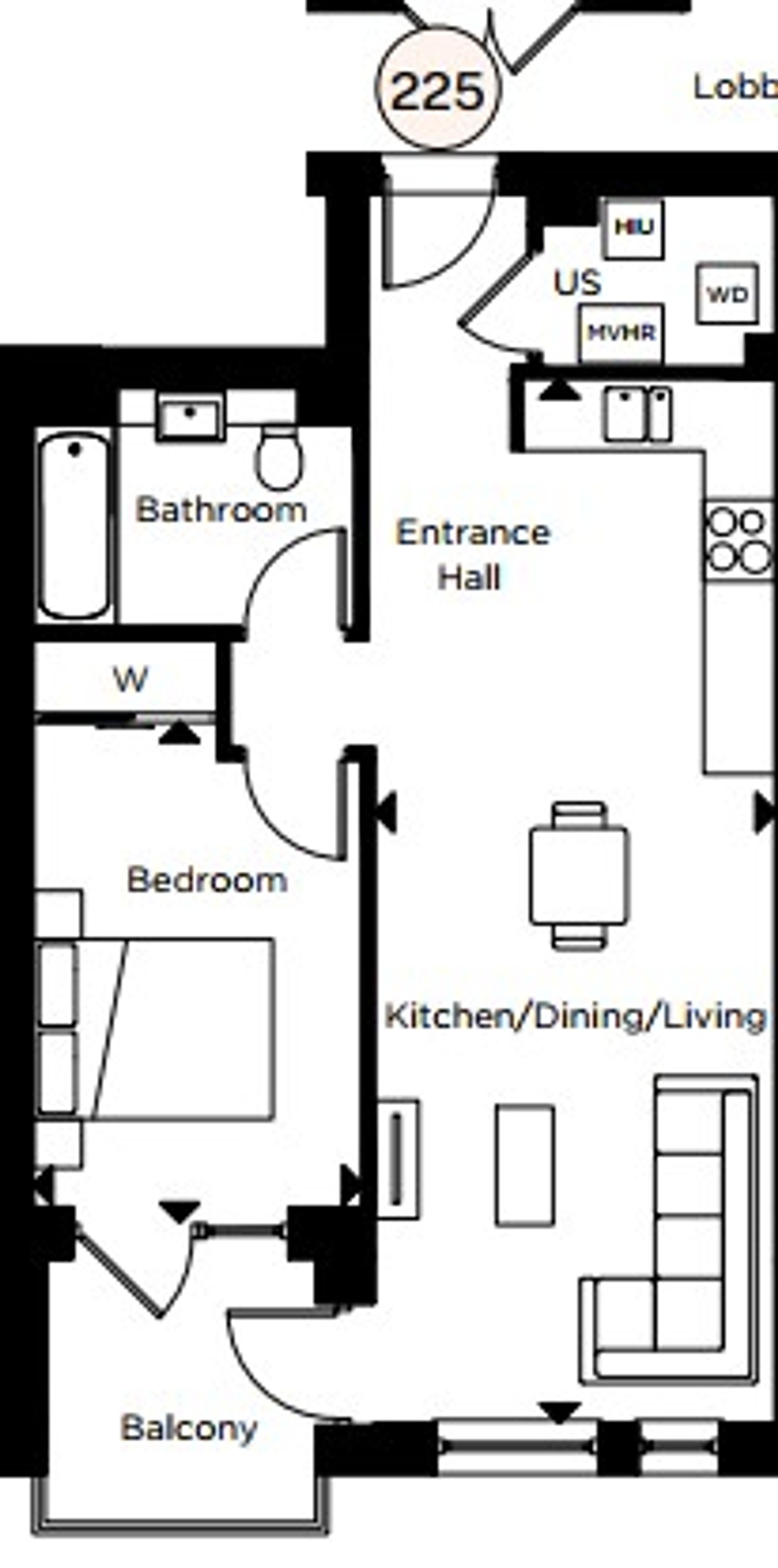 225, Canalside Quarter,
Oxford,
Oxfordshire,
OX2 8QF floorplan