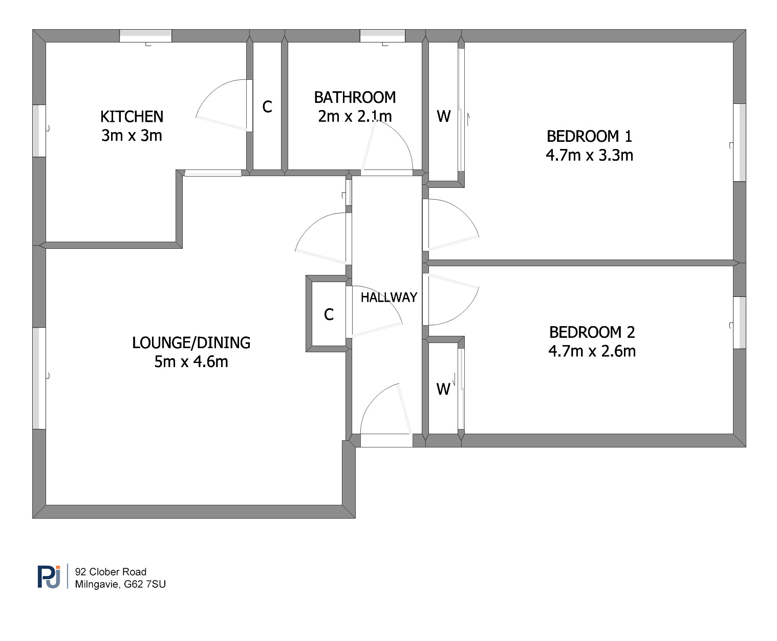 92 Clober Road, Milngavie, Glasgow floorplan