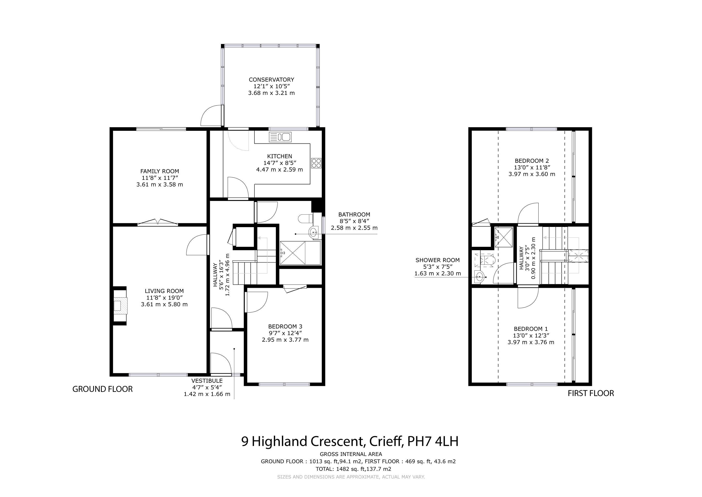 9, Highland Crescent, Perth and Kinross floorplan
