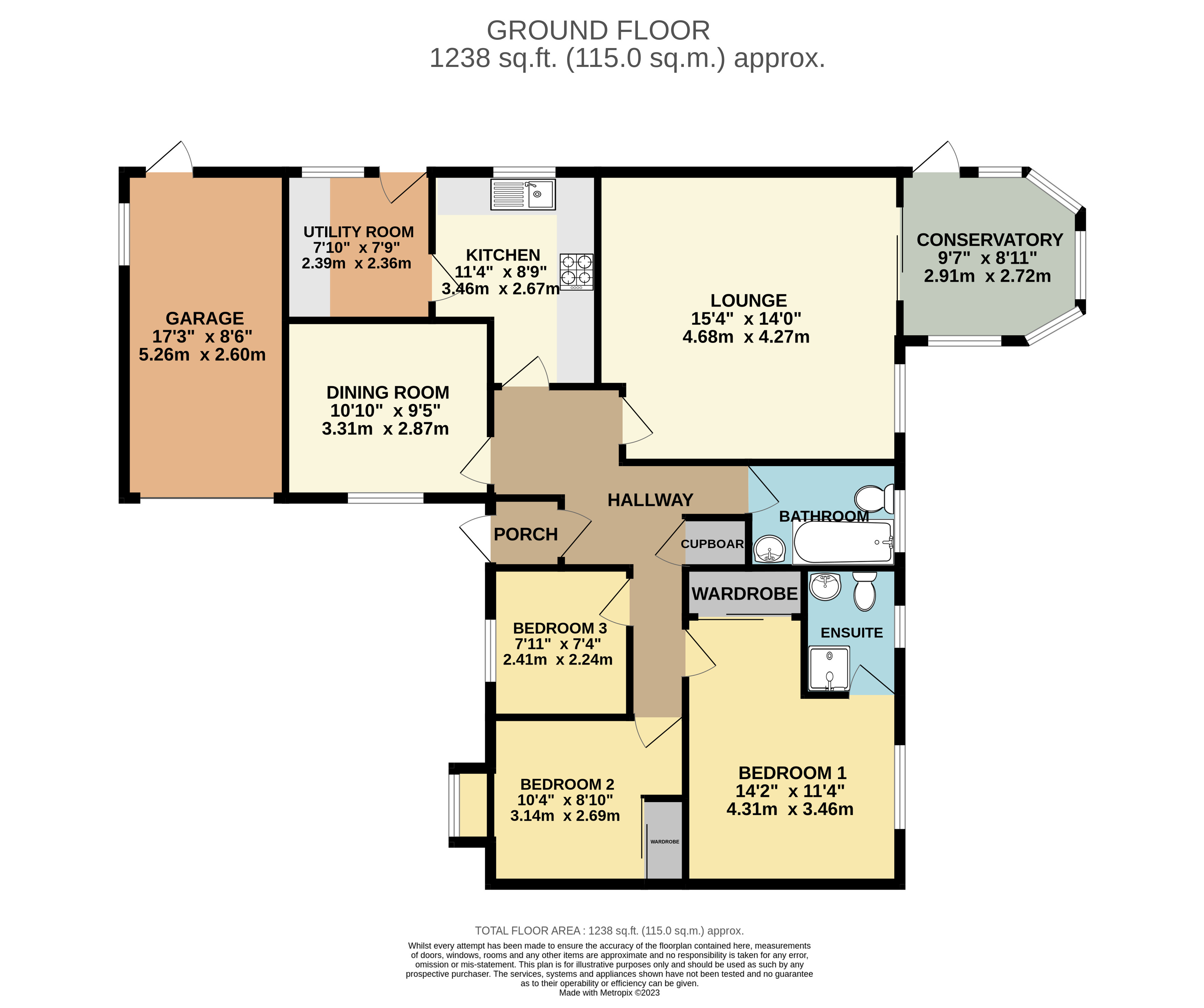The Robins, 6, Kestrel Way, Devon floorplan