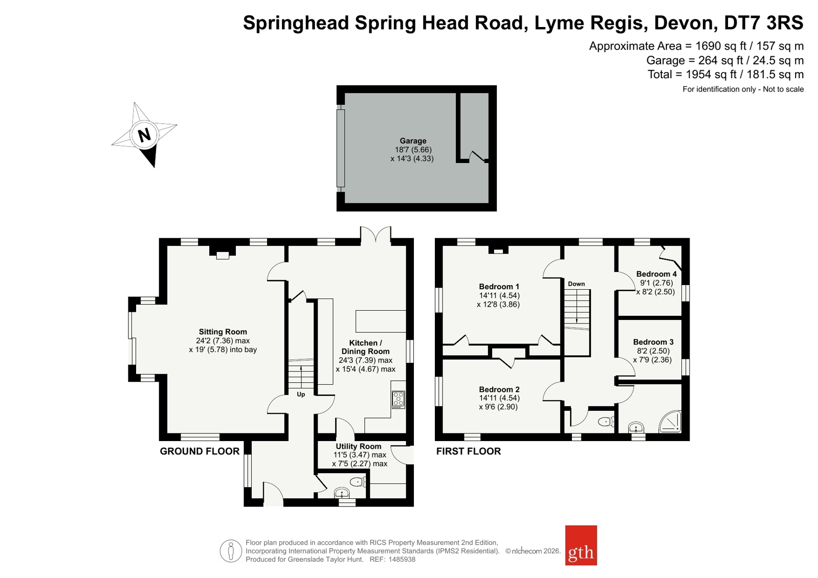 Springhead,, Spring Head Road, Devon floorplan
