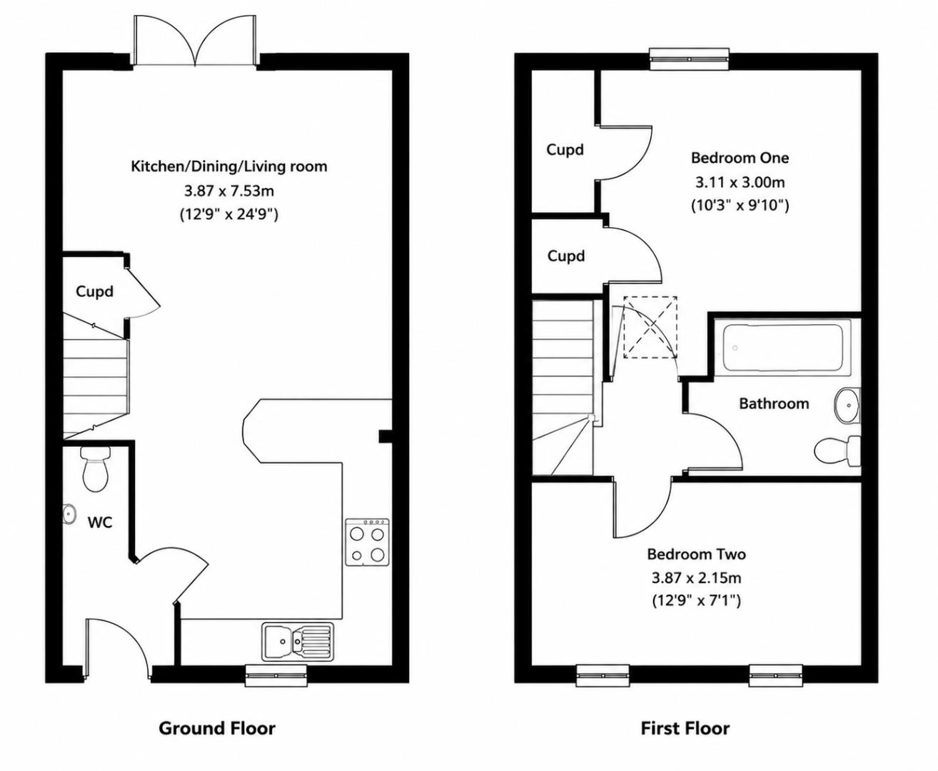 4, Kestrel Close, Northampton floorplan