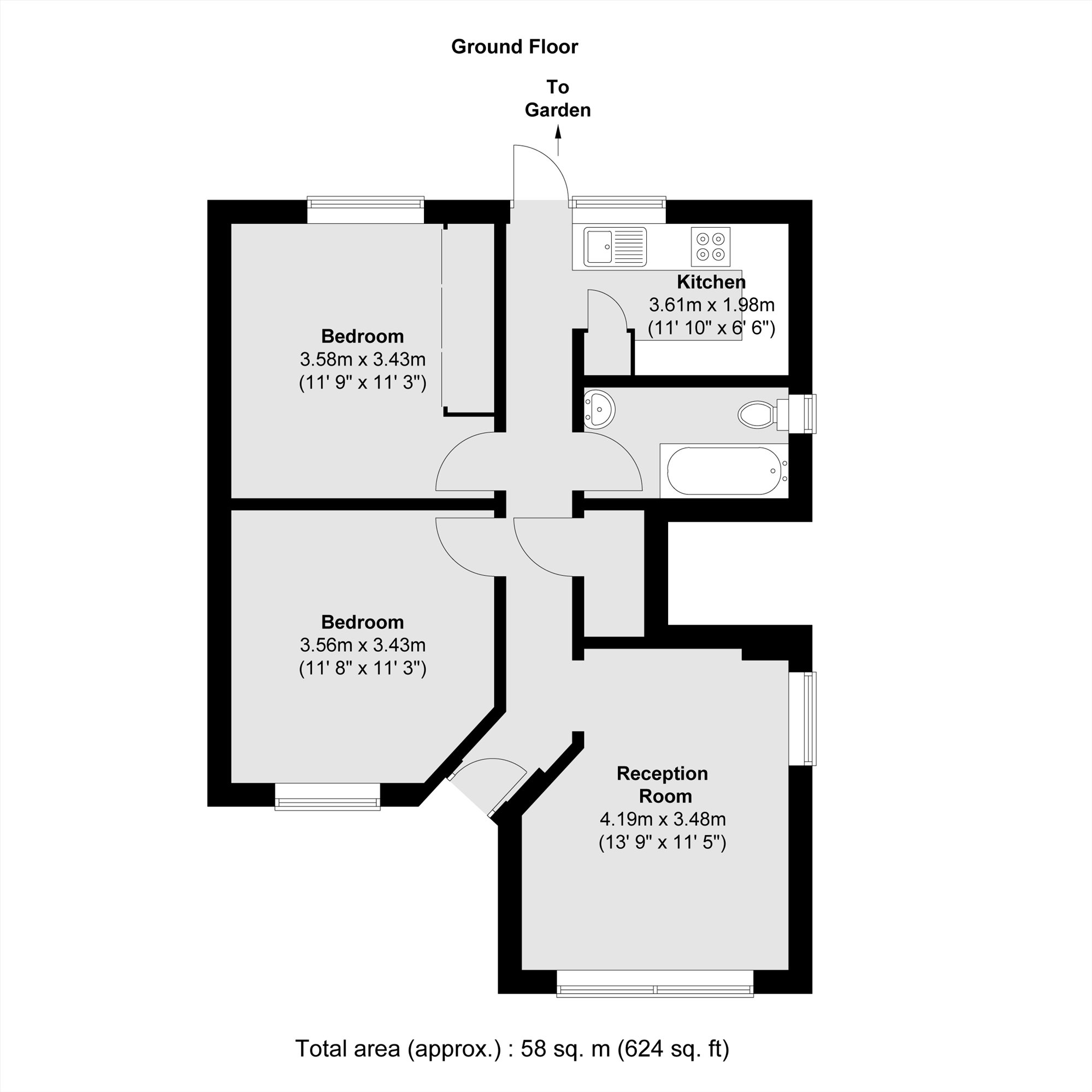 12, Bromhedge, London floorplan