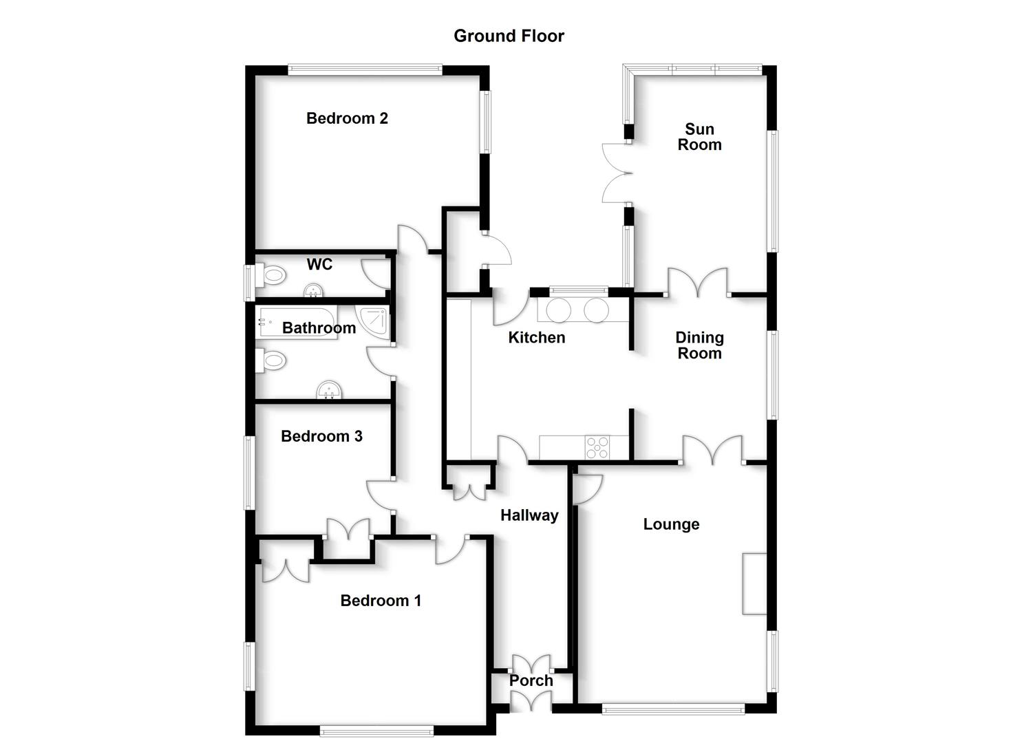 3 Bedrooms Bungalow for sale in High Road, Barrowby, Grantham NG32