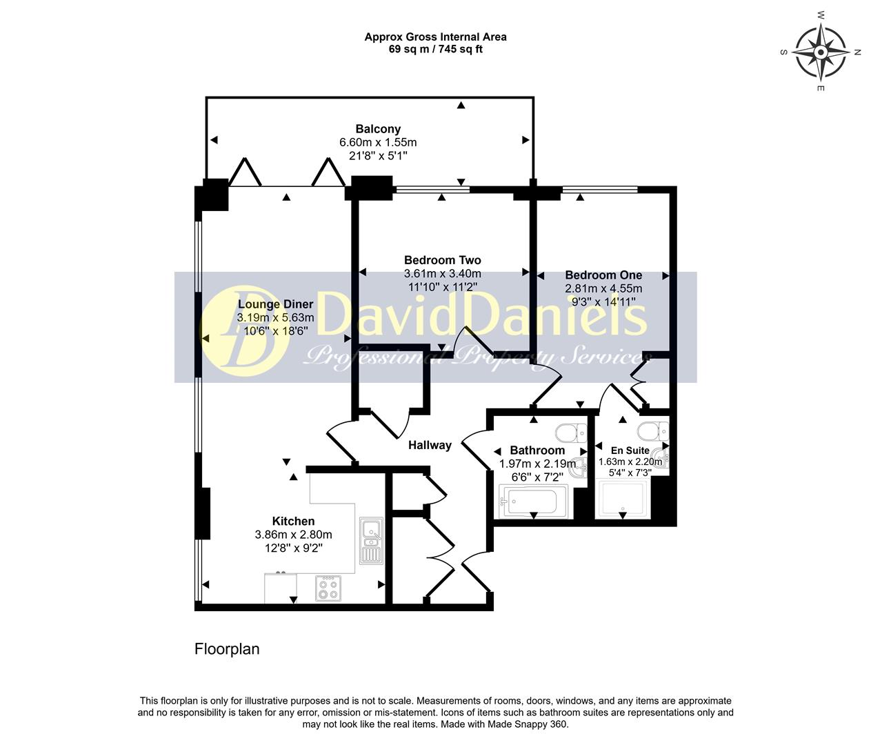 4 Lyle Apartments, 19, Shackleton Way, London floorplan