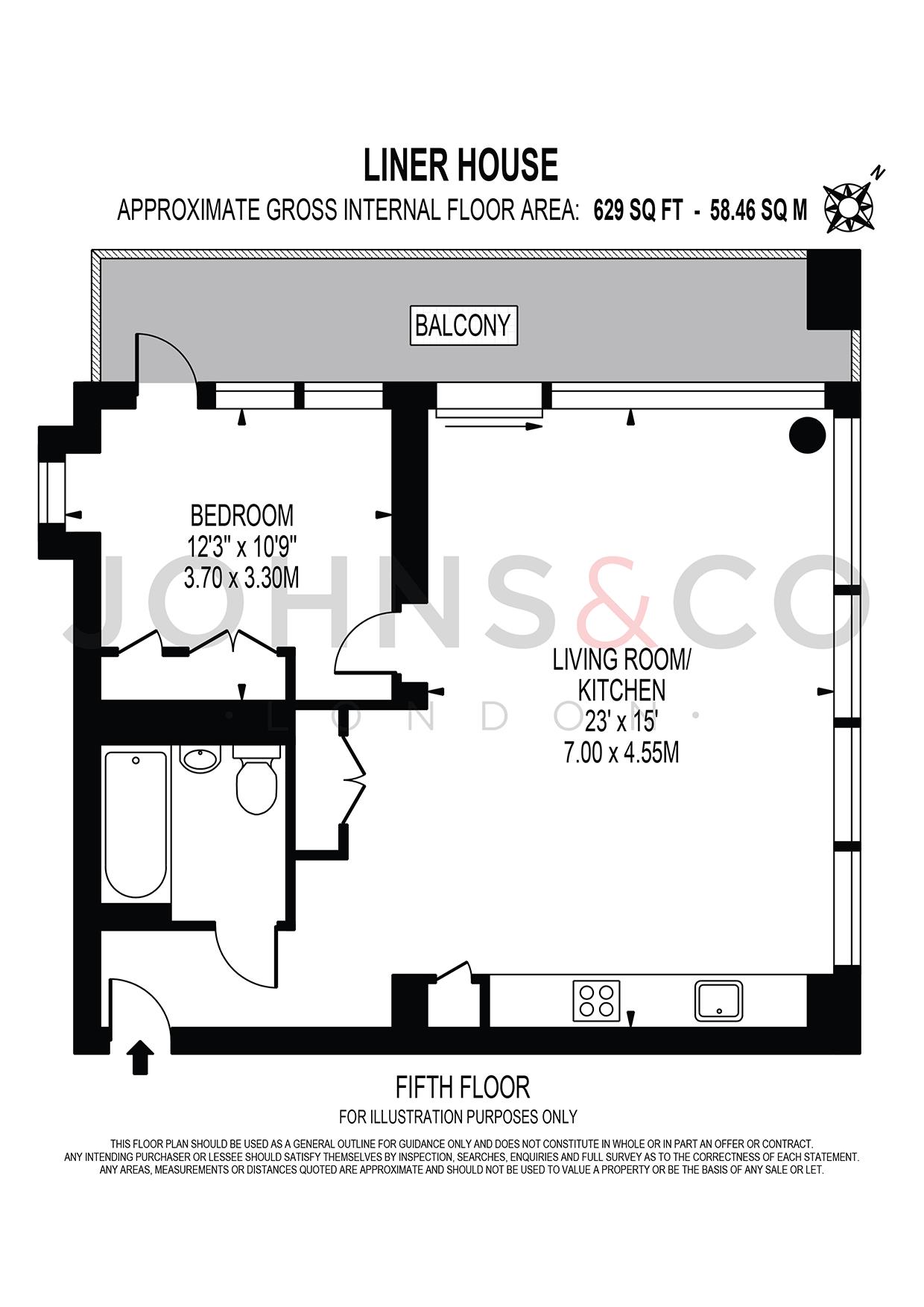 1 Bedrooms Flat to rent in Liner House, Royal Wharf, London E16