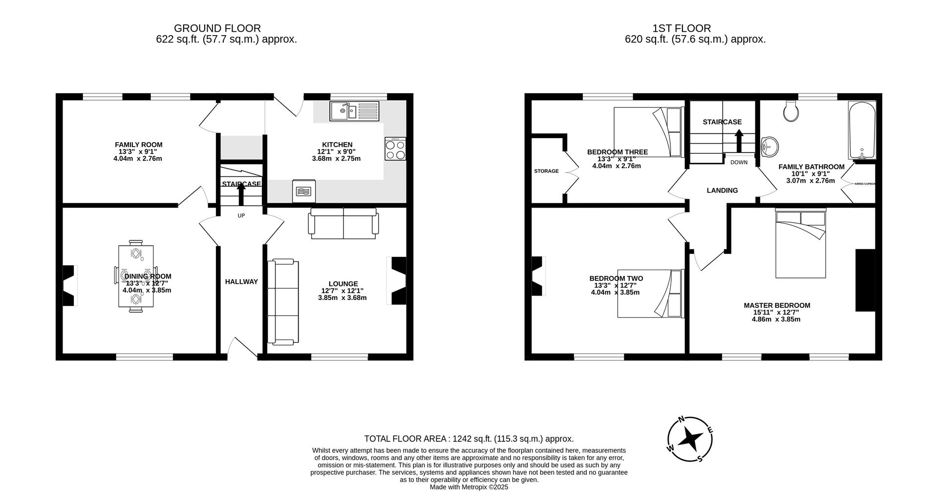 216, Dunkirk Lane, Leyland floorplan