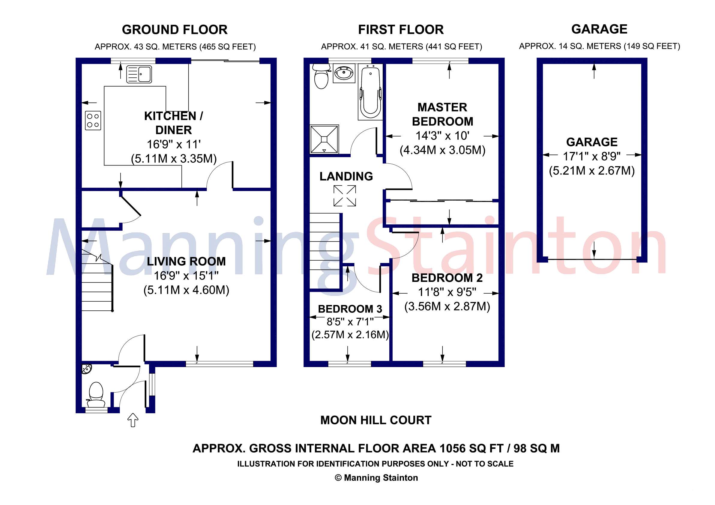 3, Moon Hill Court, Leeds floorplan