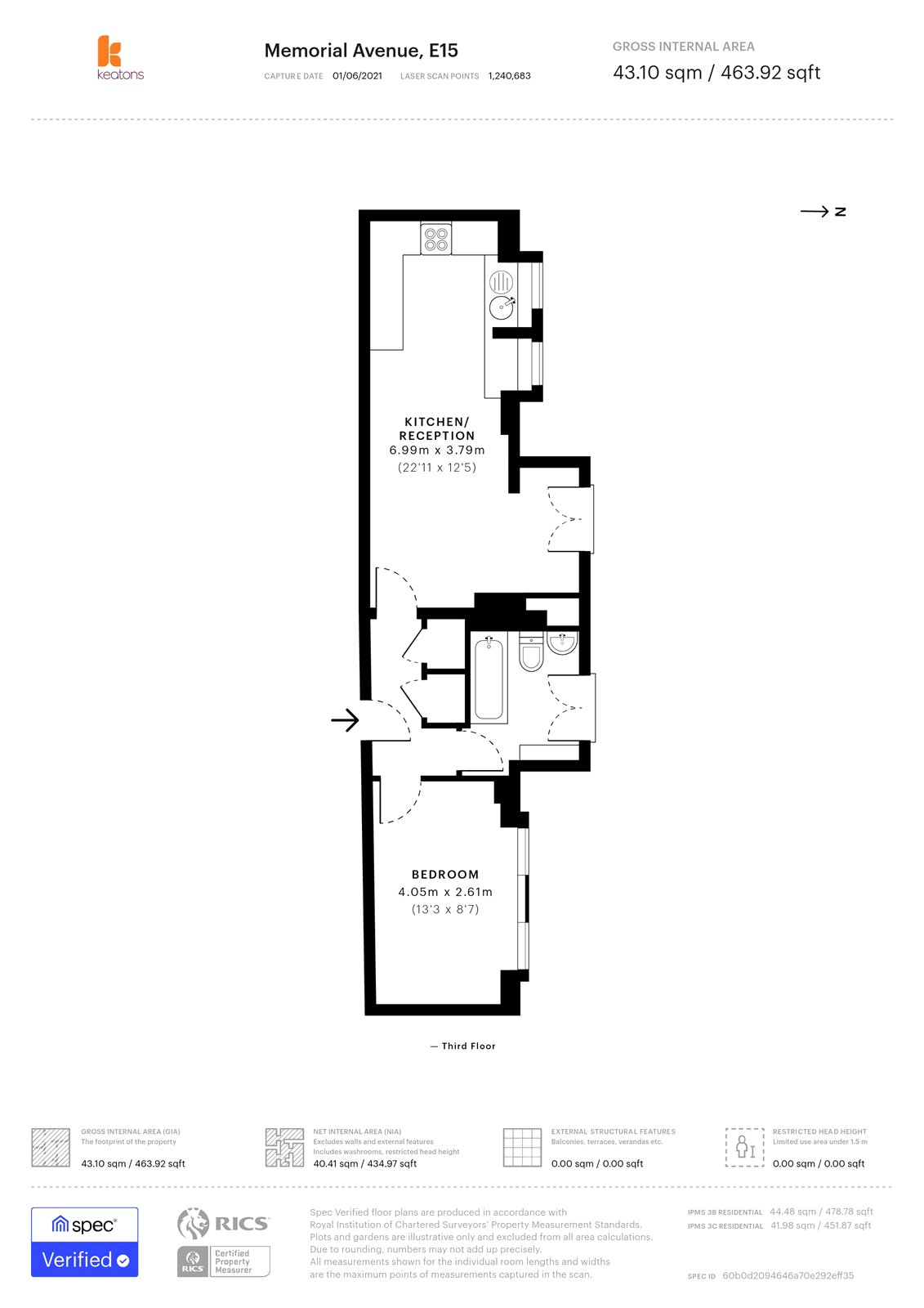 157, Memorial Avenue, London floorplan