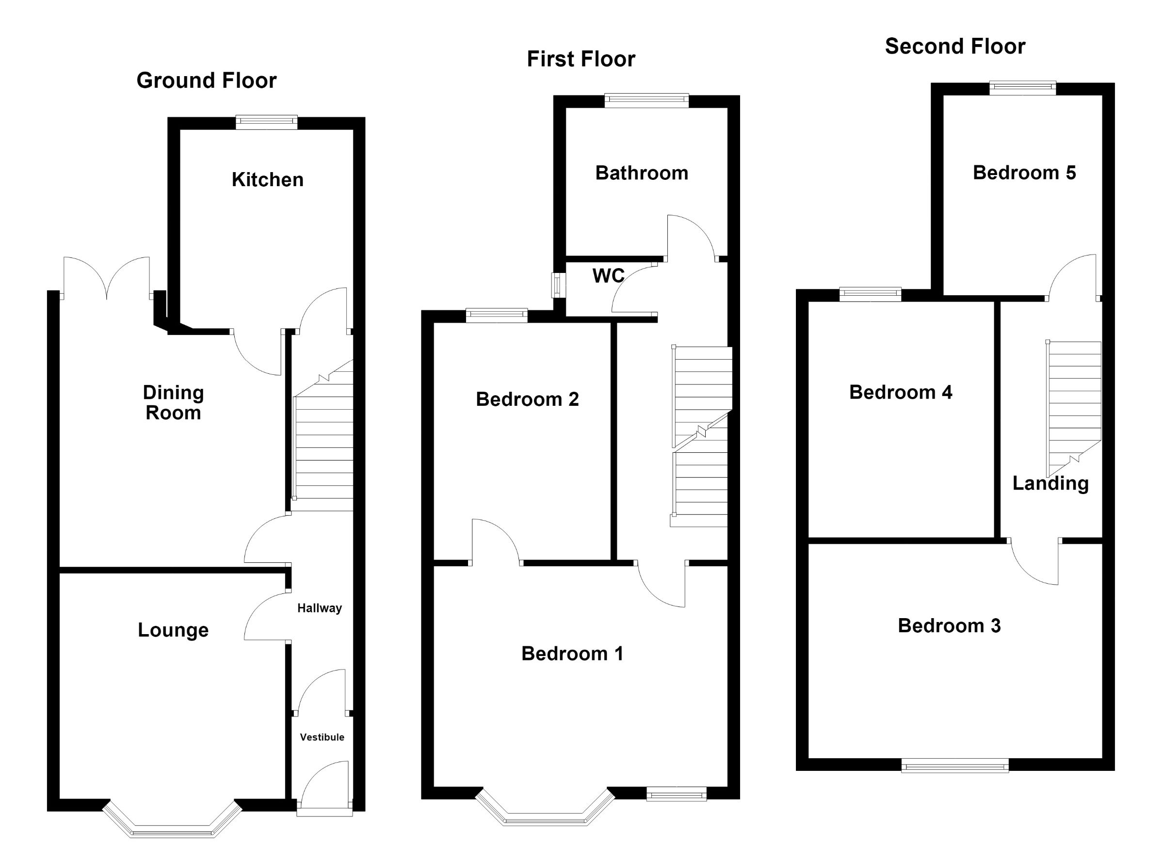 17 Chatsworth Road, Morecambe floorplan