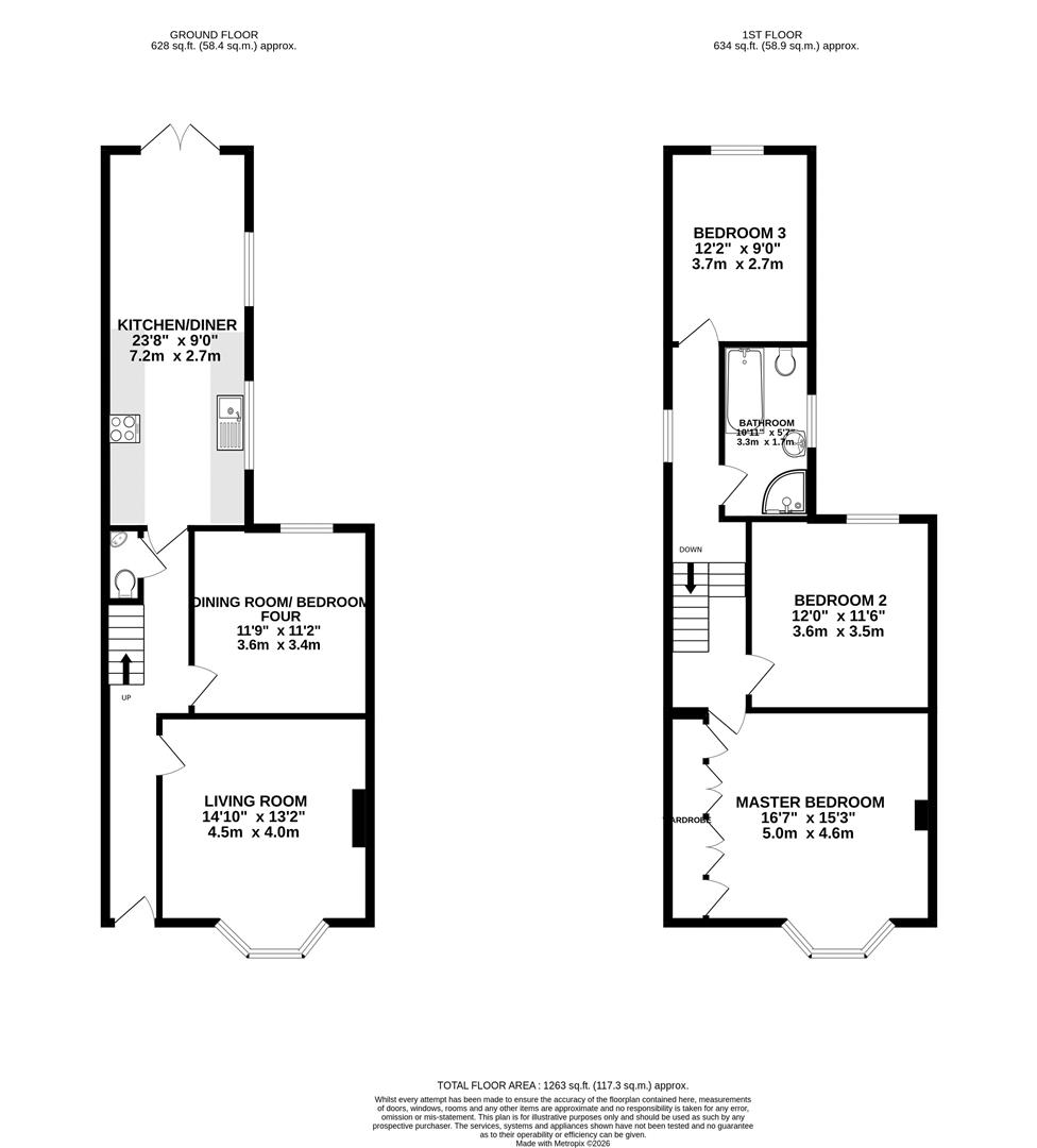 14, Chelmsford Street, Dorset floorplan