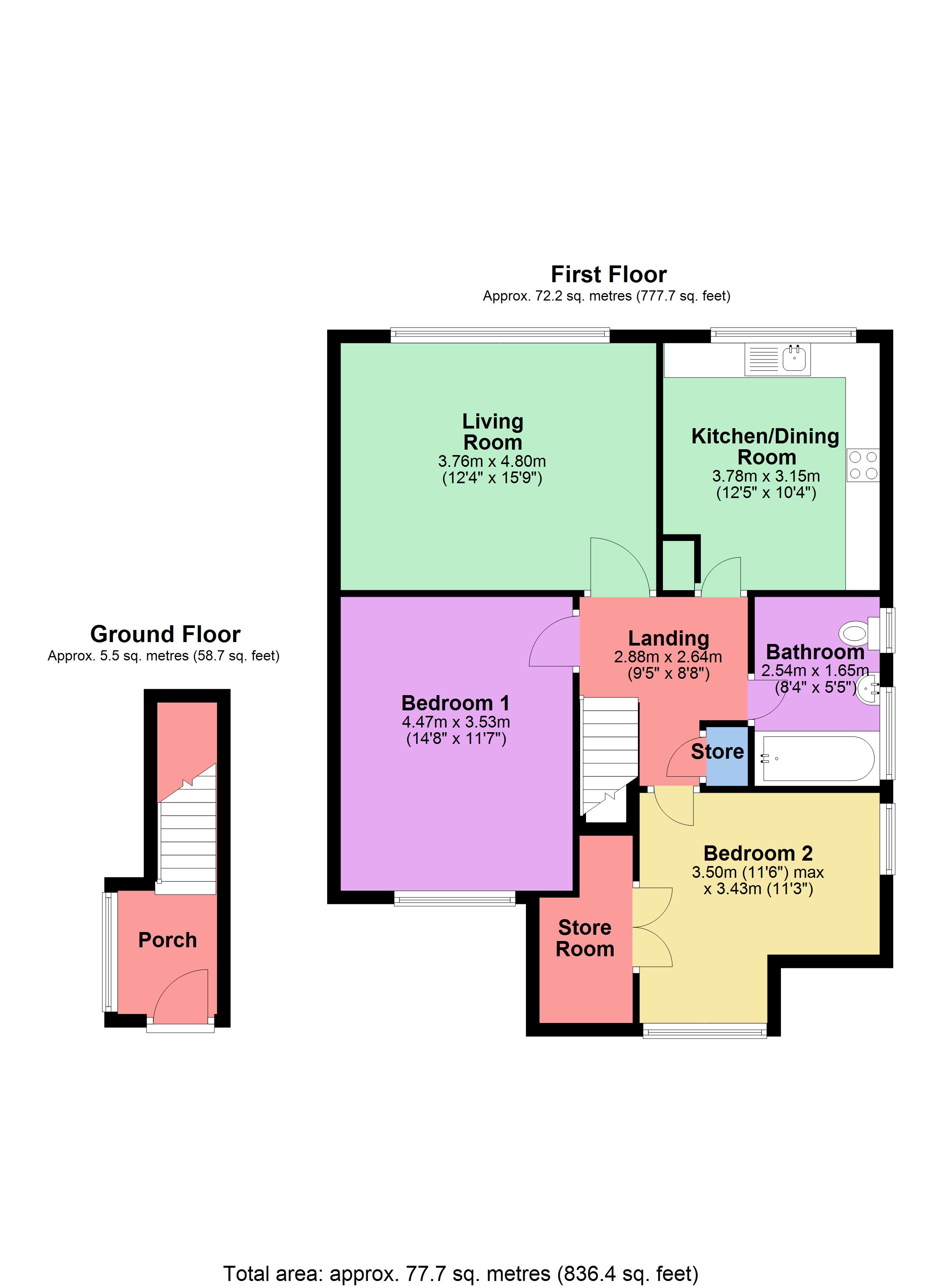 2 Bedrooms Maisonette for sale in Larken Drive, Bushey, Hertfordshire WD23