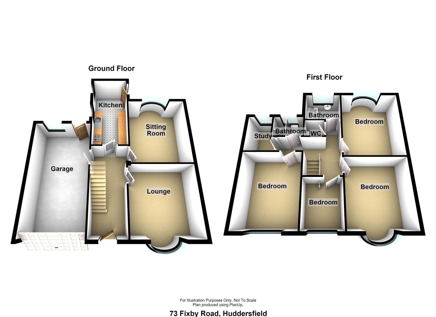 73, Fixby Road, Huddersfield floorplan