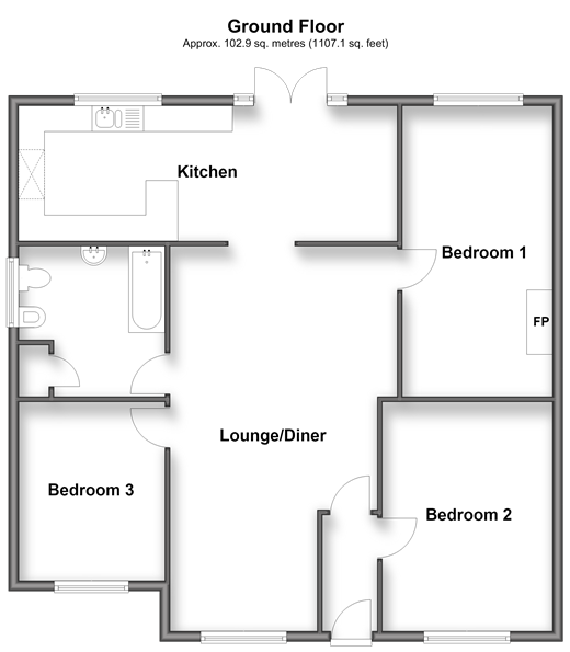 Castledon Road Downham, Billericay floorplan