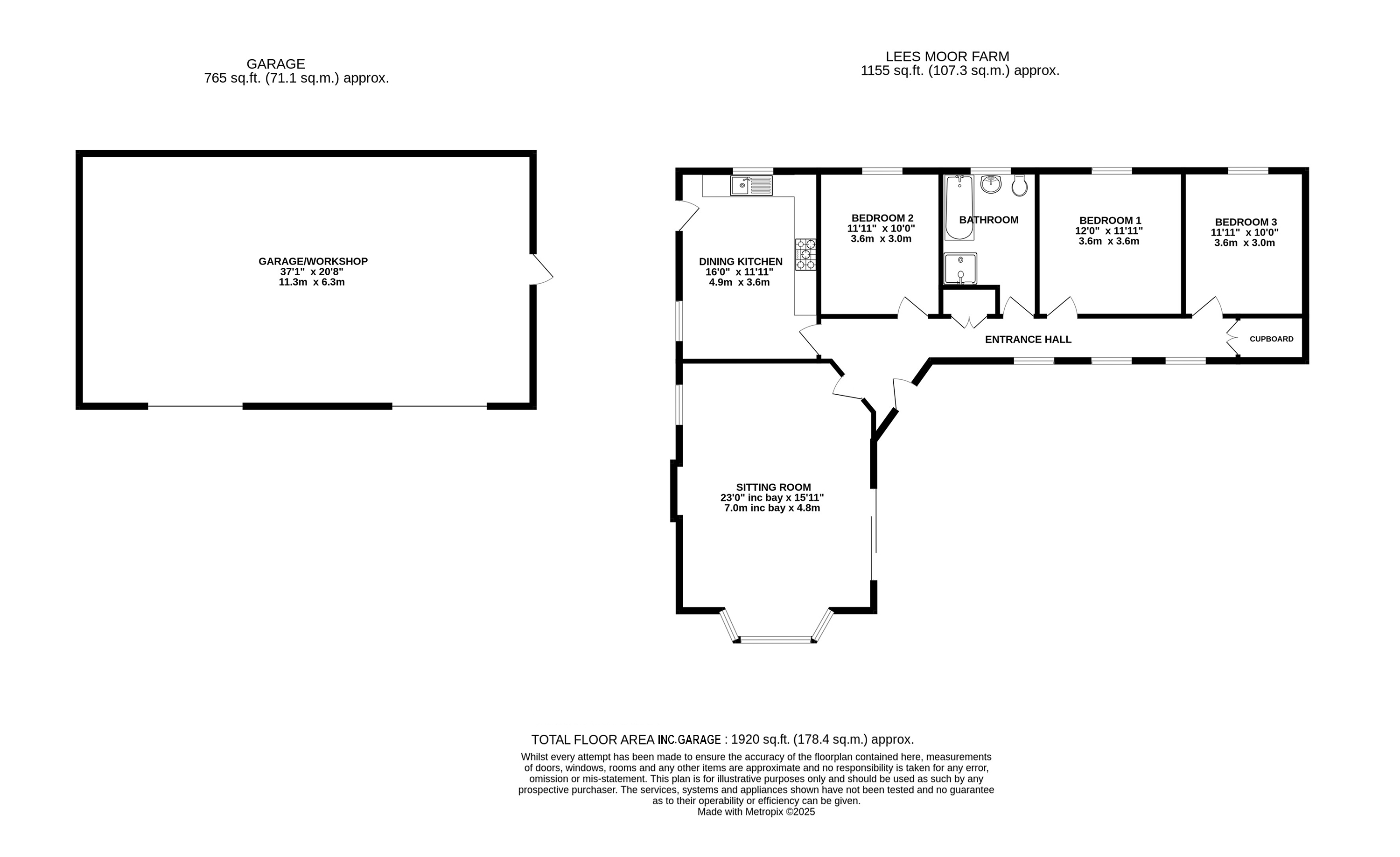 Lees Moor Farm,, Halifax Road, West Yorkshire floorplan