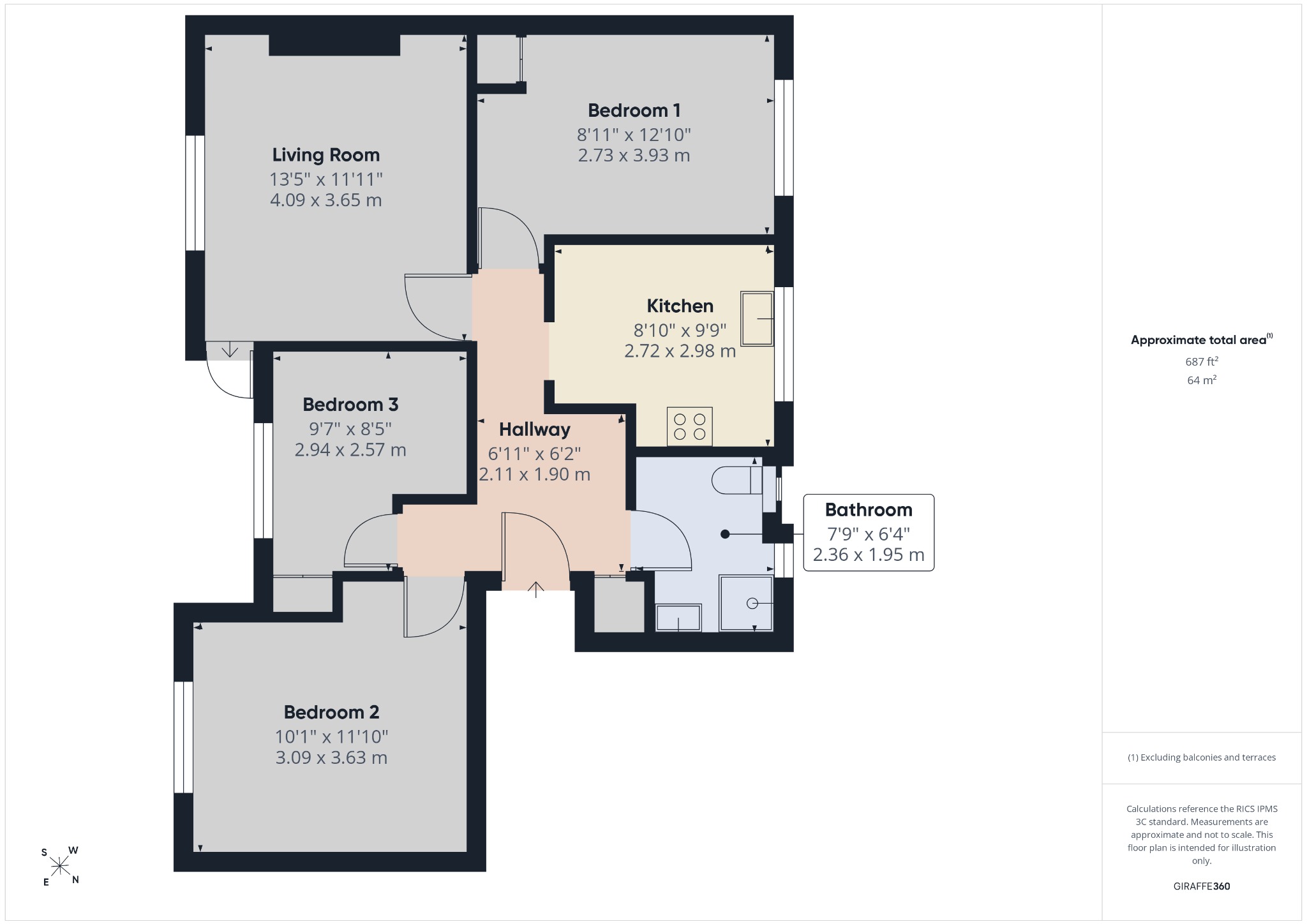 25 Corran Way, South Ockendon, Essex floorplan