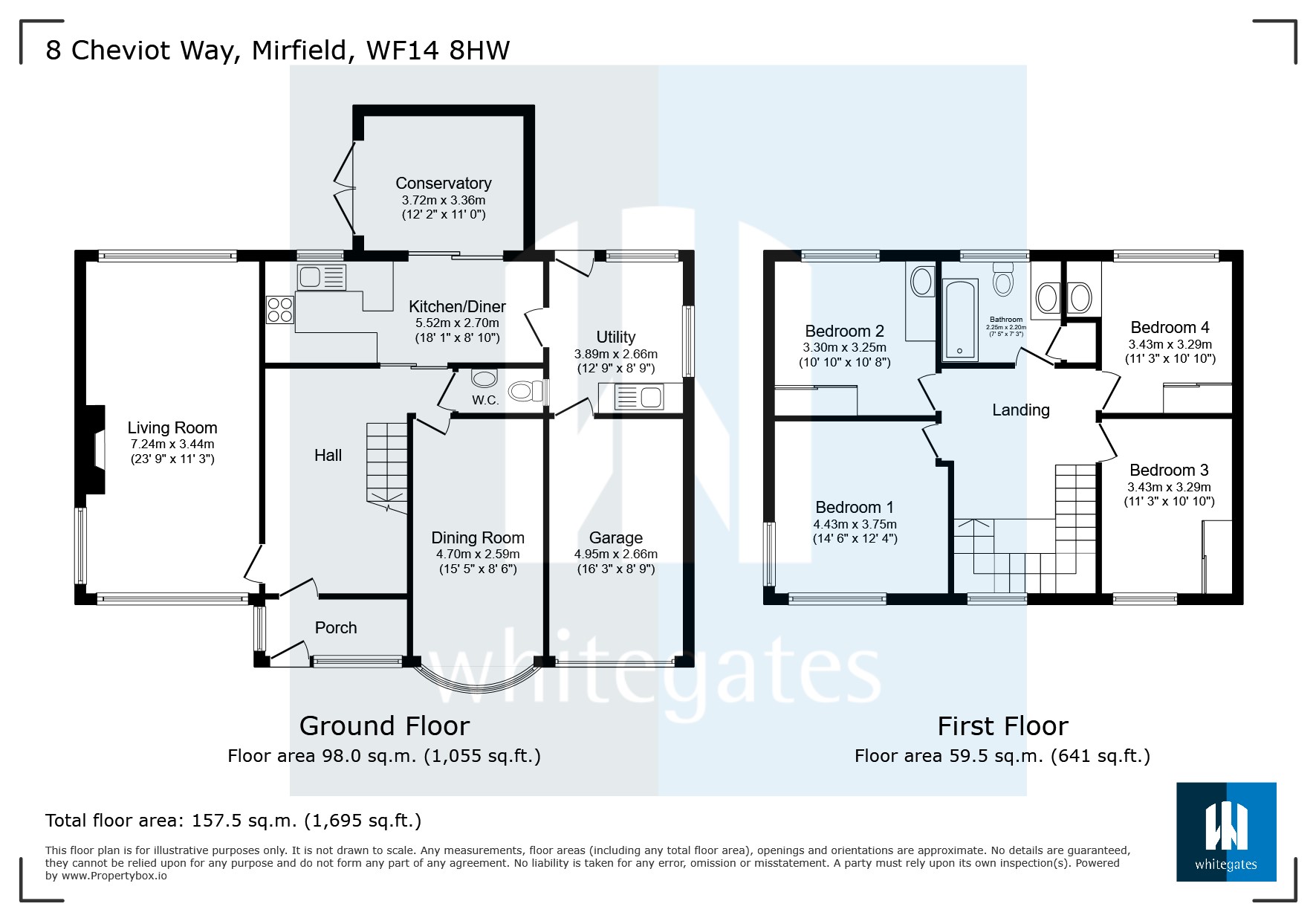 8, Cheviot Way, Mirfield floorplan