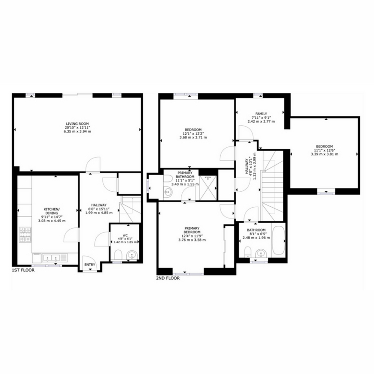 87, Brassie Wood, Chelmsford floorplan