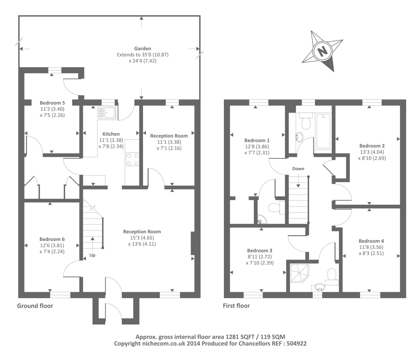 Room 6, 15, James Wolfe Road, Oxfordshire floorplan
