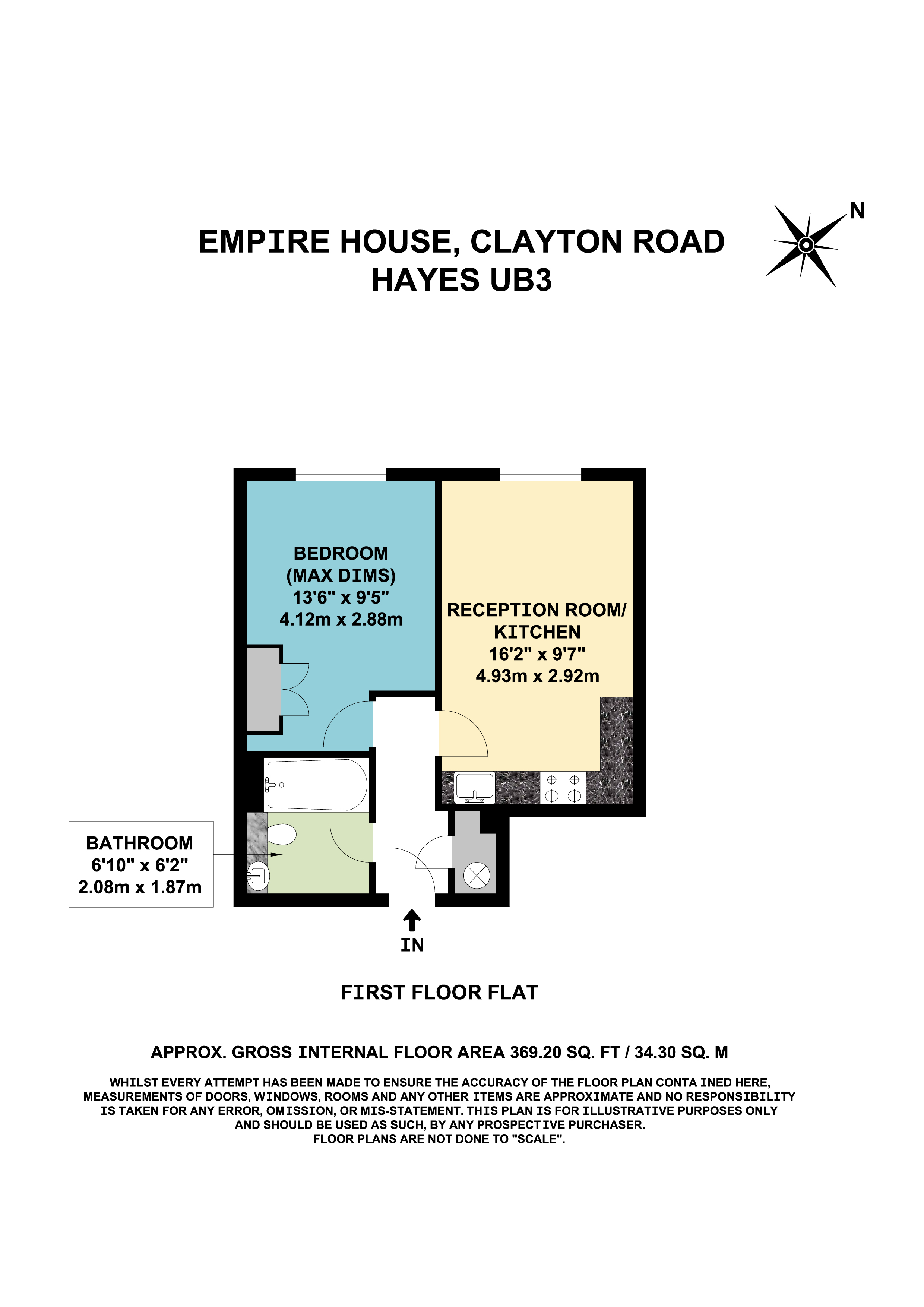 Clayton Road, Hayes floorplan