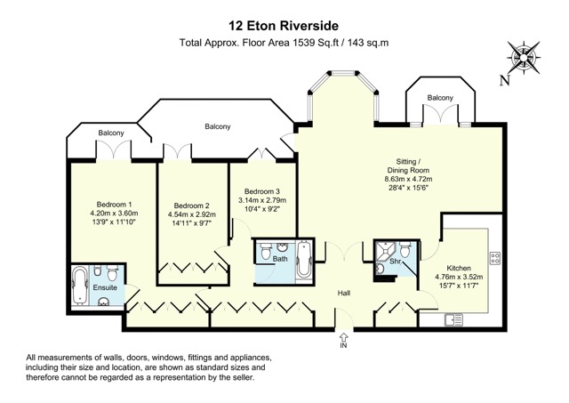 3 Bedrooms Flat for sale in Kingstable Street, Eton SL4