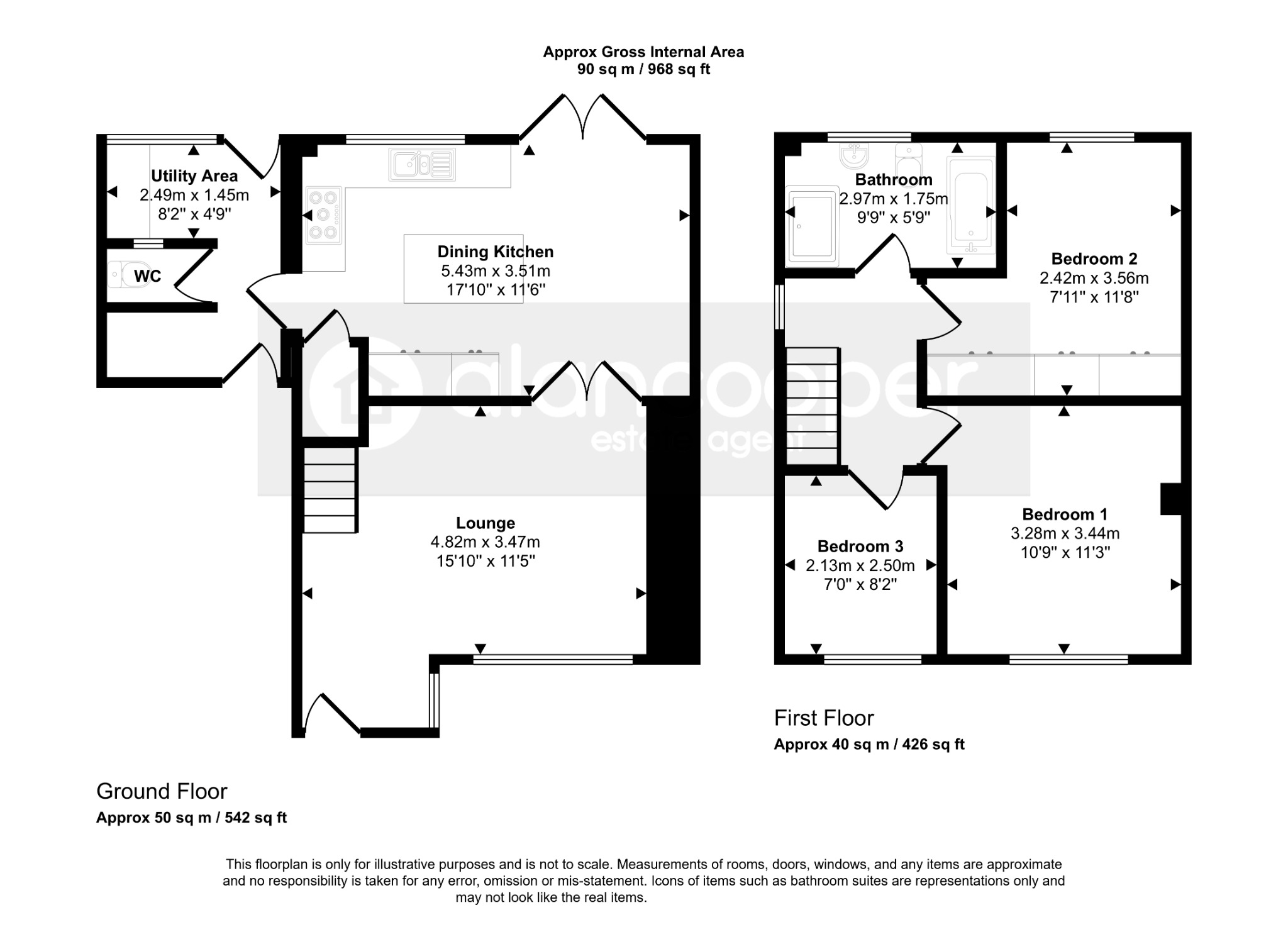 22 Charnwood Avenue, Nuneaton, Warwickshire floorplan
