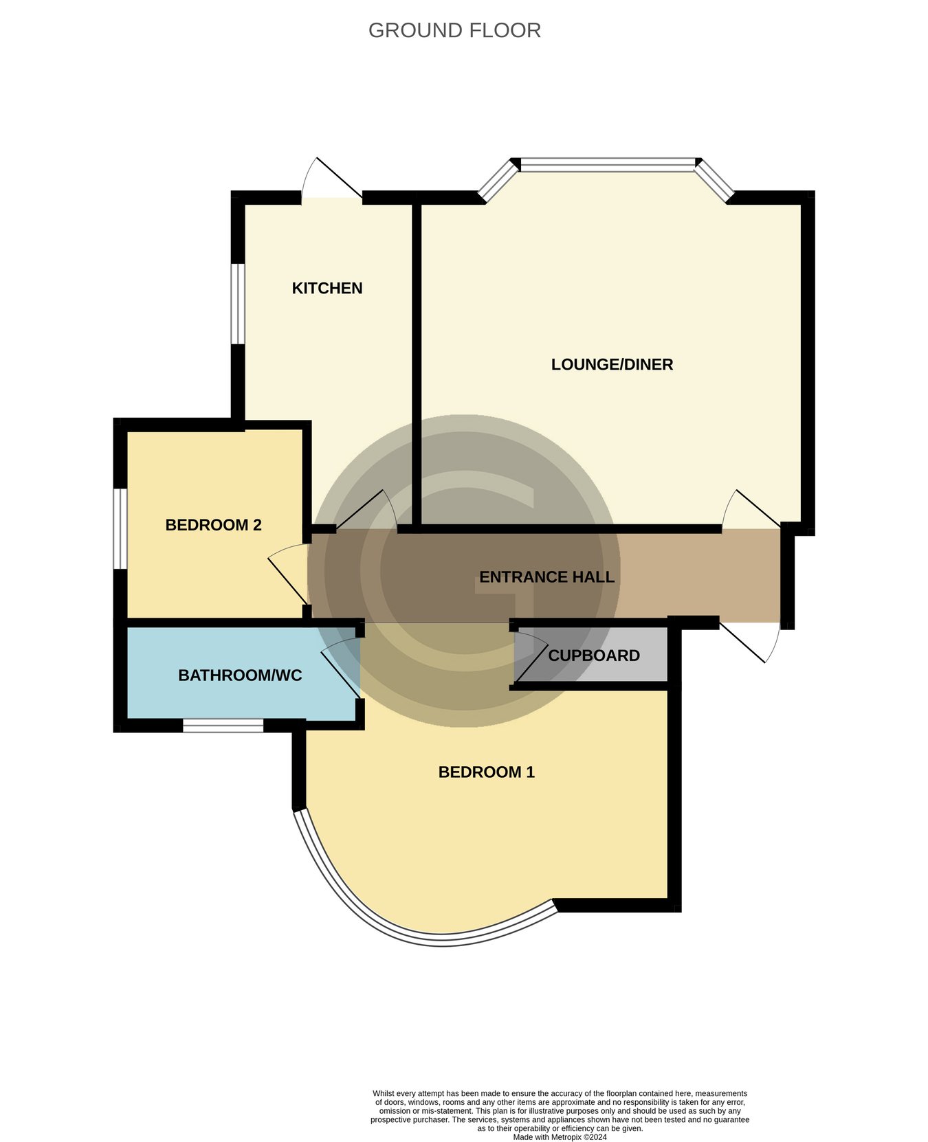 Flat 1, 33, Wickham Avenue, Bexhill on Sea floorplan