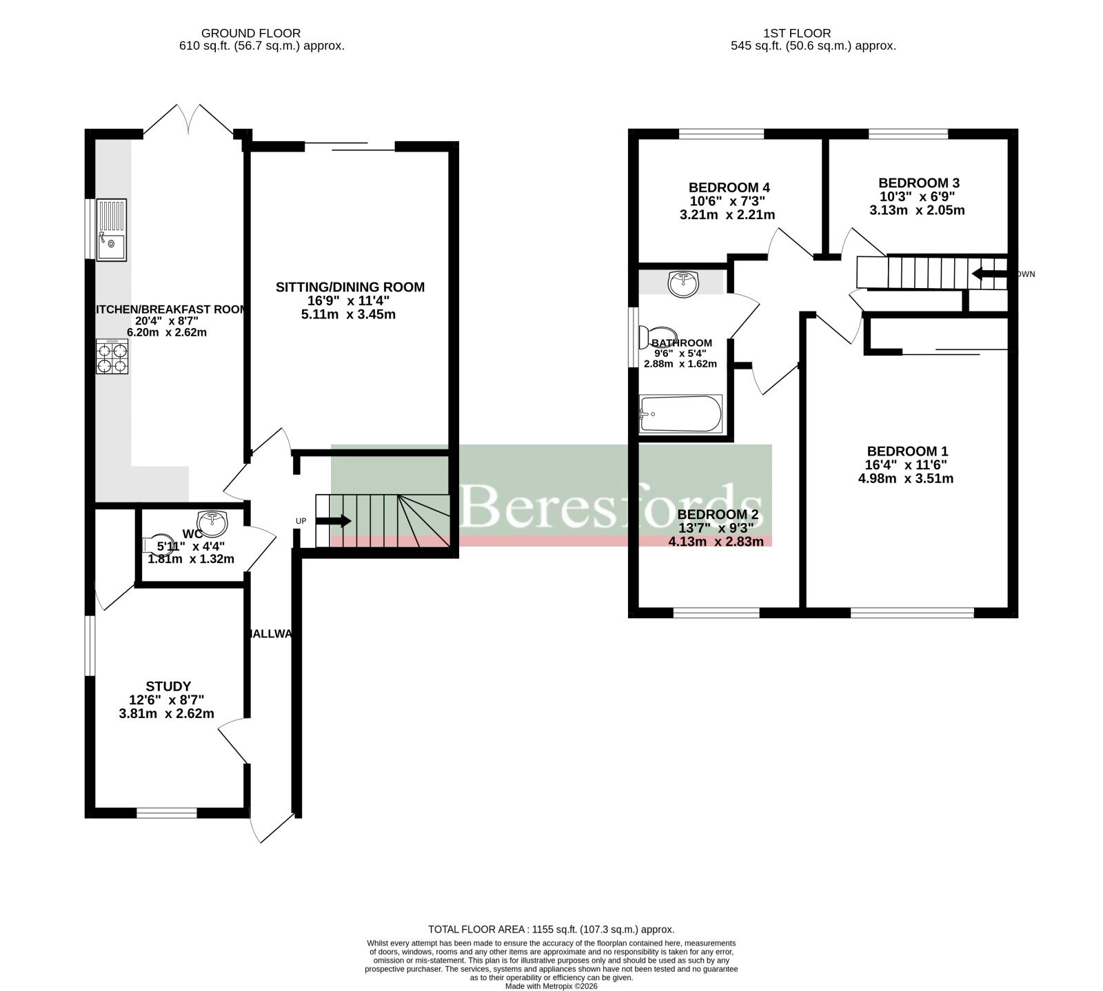 16, Rossendale, Essex floorplan