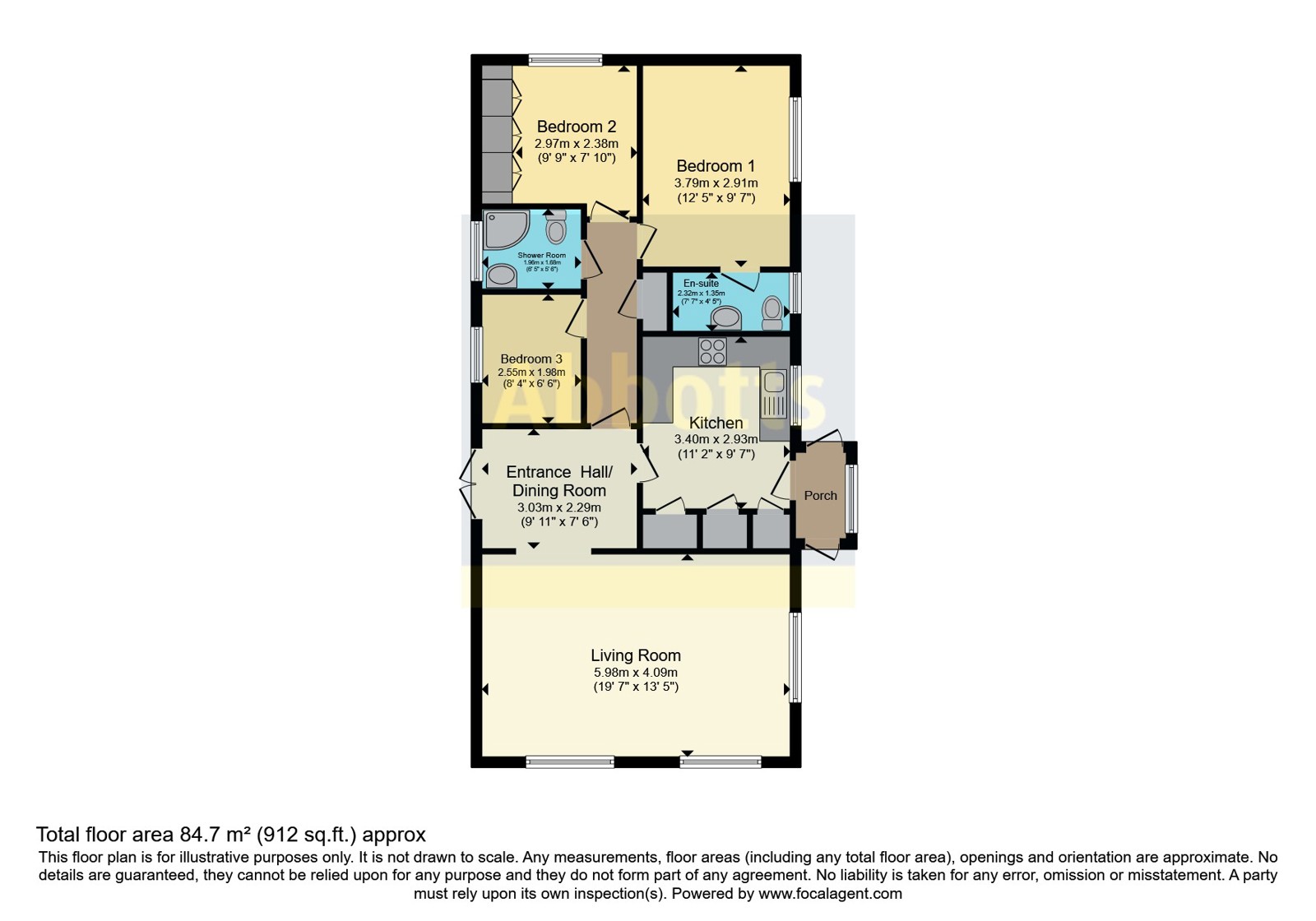 12, Priors Close, Ely floorplan
