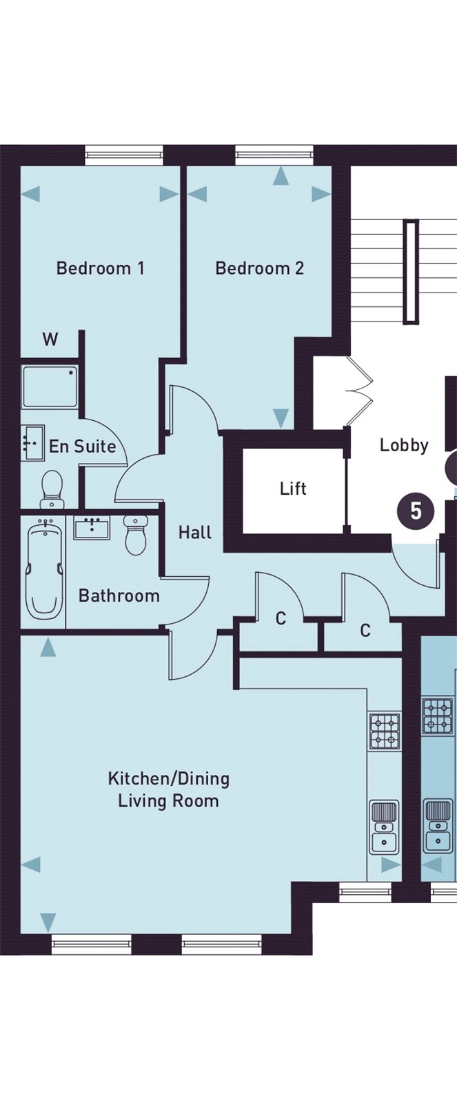 West Street, Sompting Village, West Sussex BN15, 2 bedroom flat for