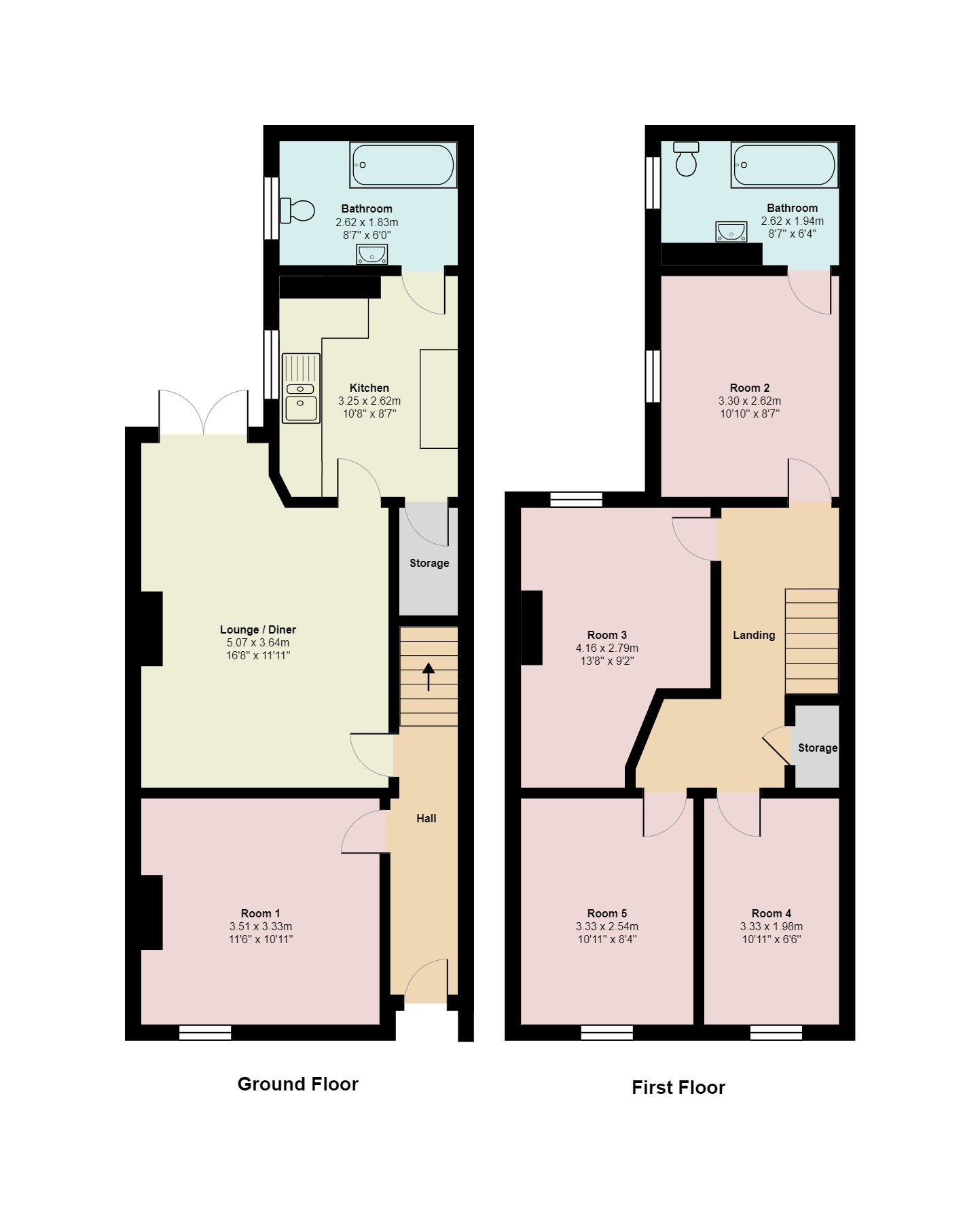 8, Brunswick Place, Stoke-on-Trent floorplan