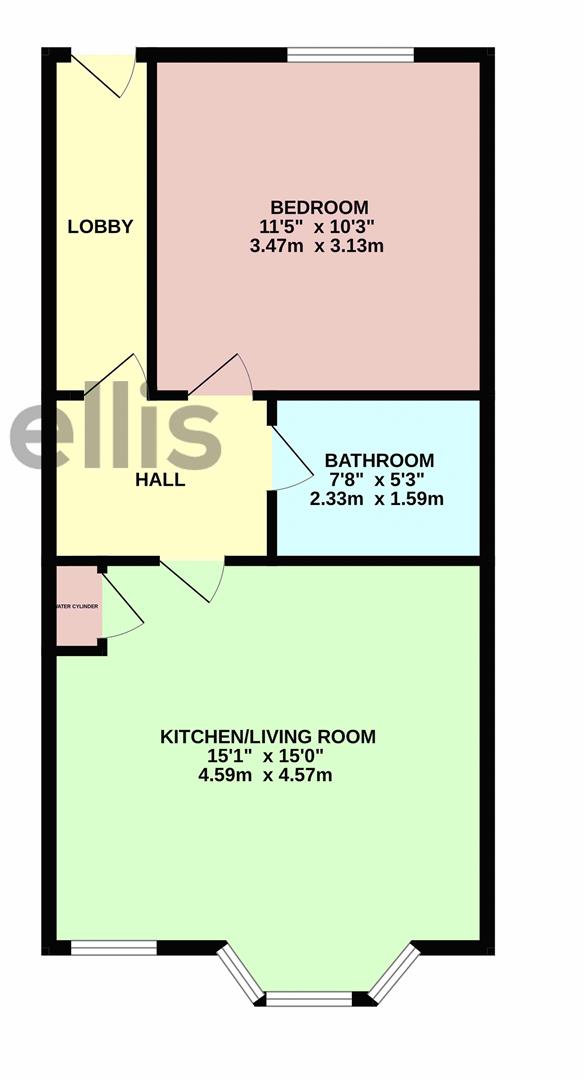 Flat 3, 50-51, Albemarle Crescent, Scarborough floorplan