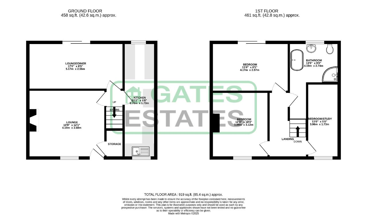 353, Spark Lane, Barnsley floorplan