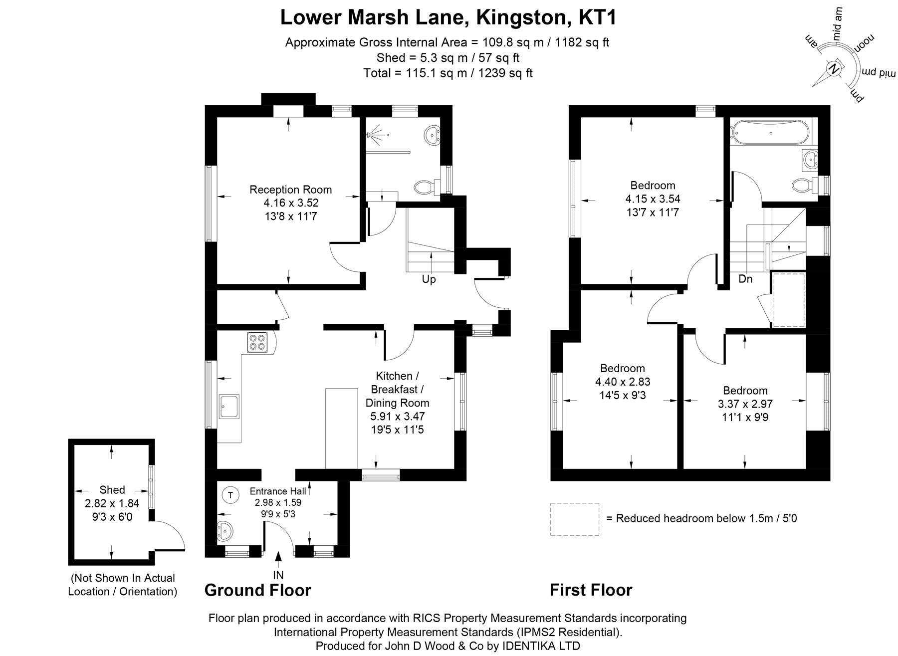 3 The Cottage,, Lower Marsh Lane, Kingston upon Thames floorplan