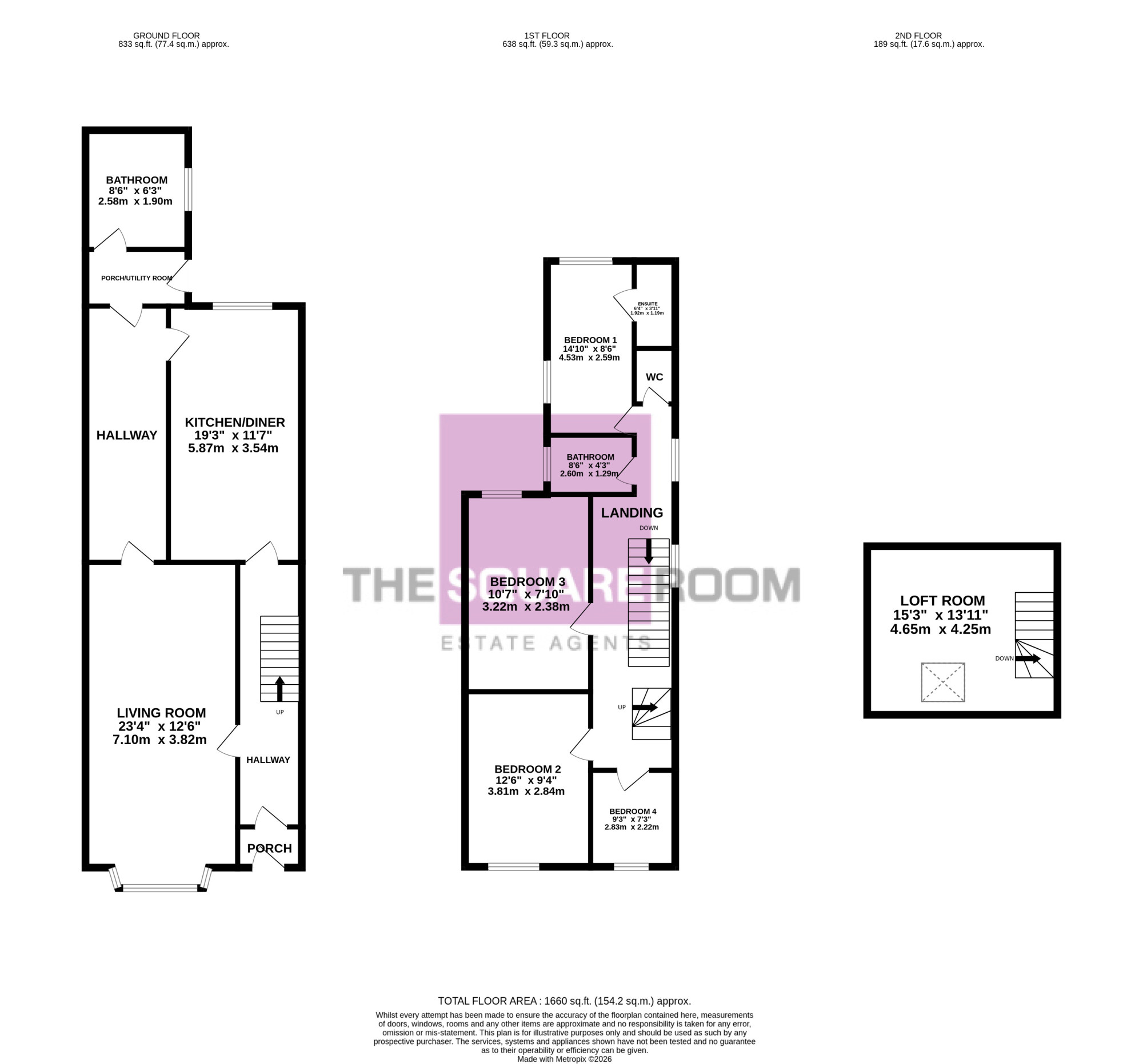 16, Livingstone Road, Blackpool floorplan