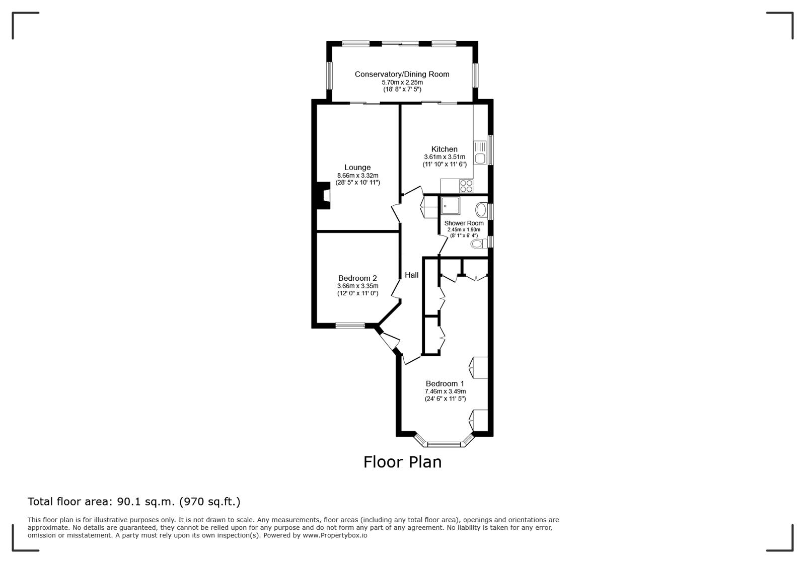 93, Walsingham Road, Essex floorplan