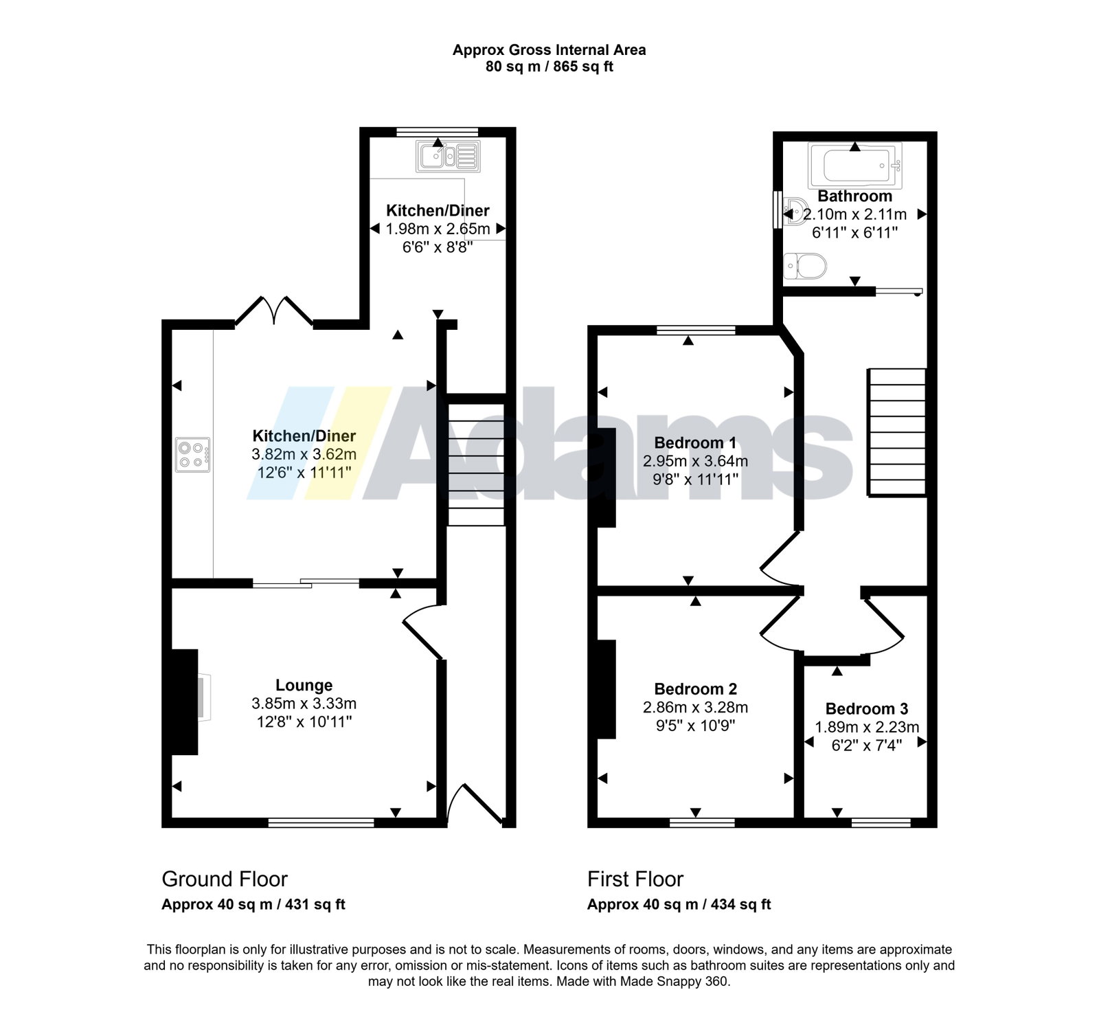 5 Vine Terrace, Netherley Road, Widnes floorplan
