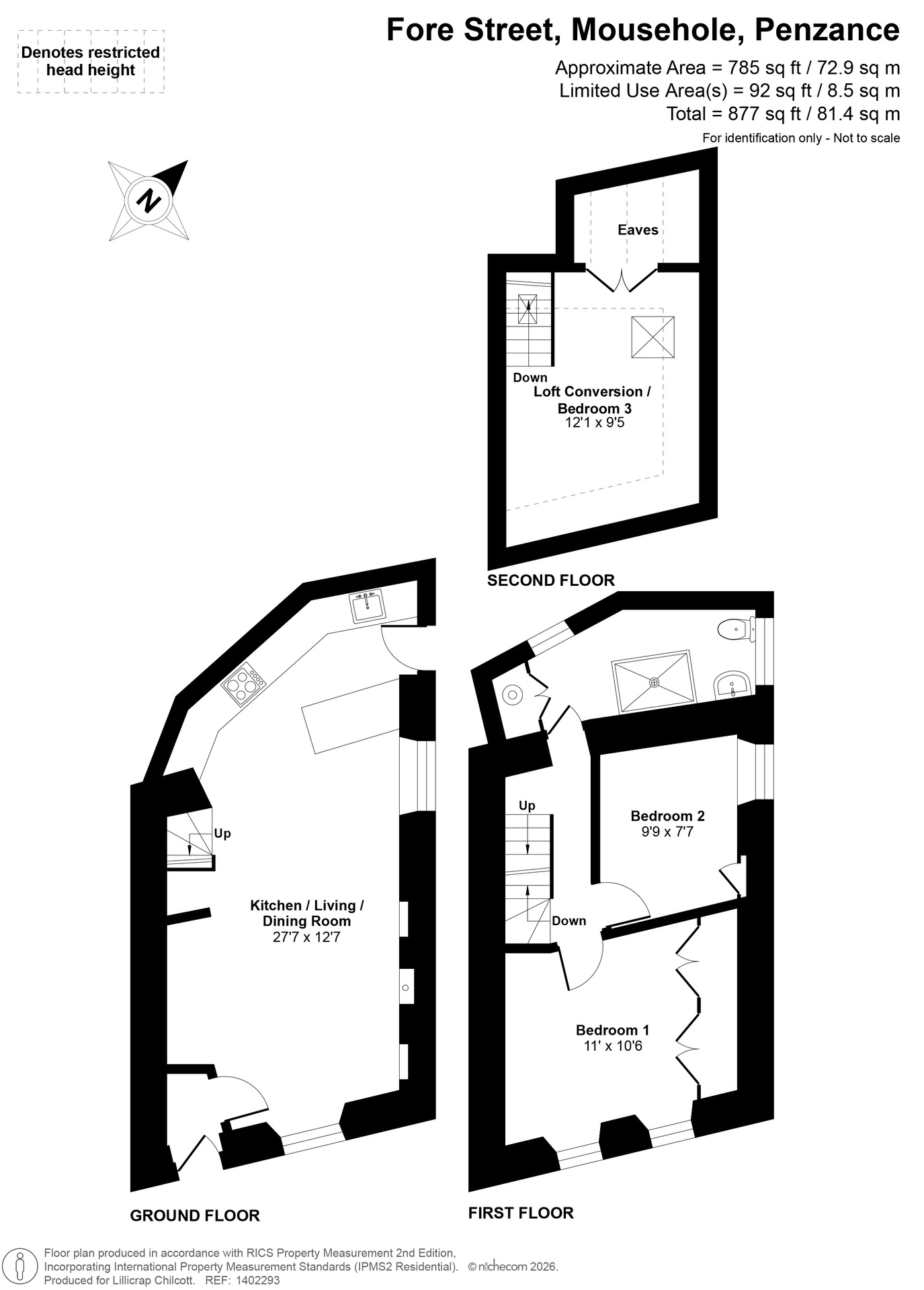 Myrtle Cottage, Mousehole, Penzance floorplan