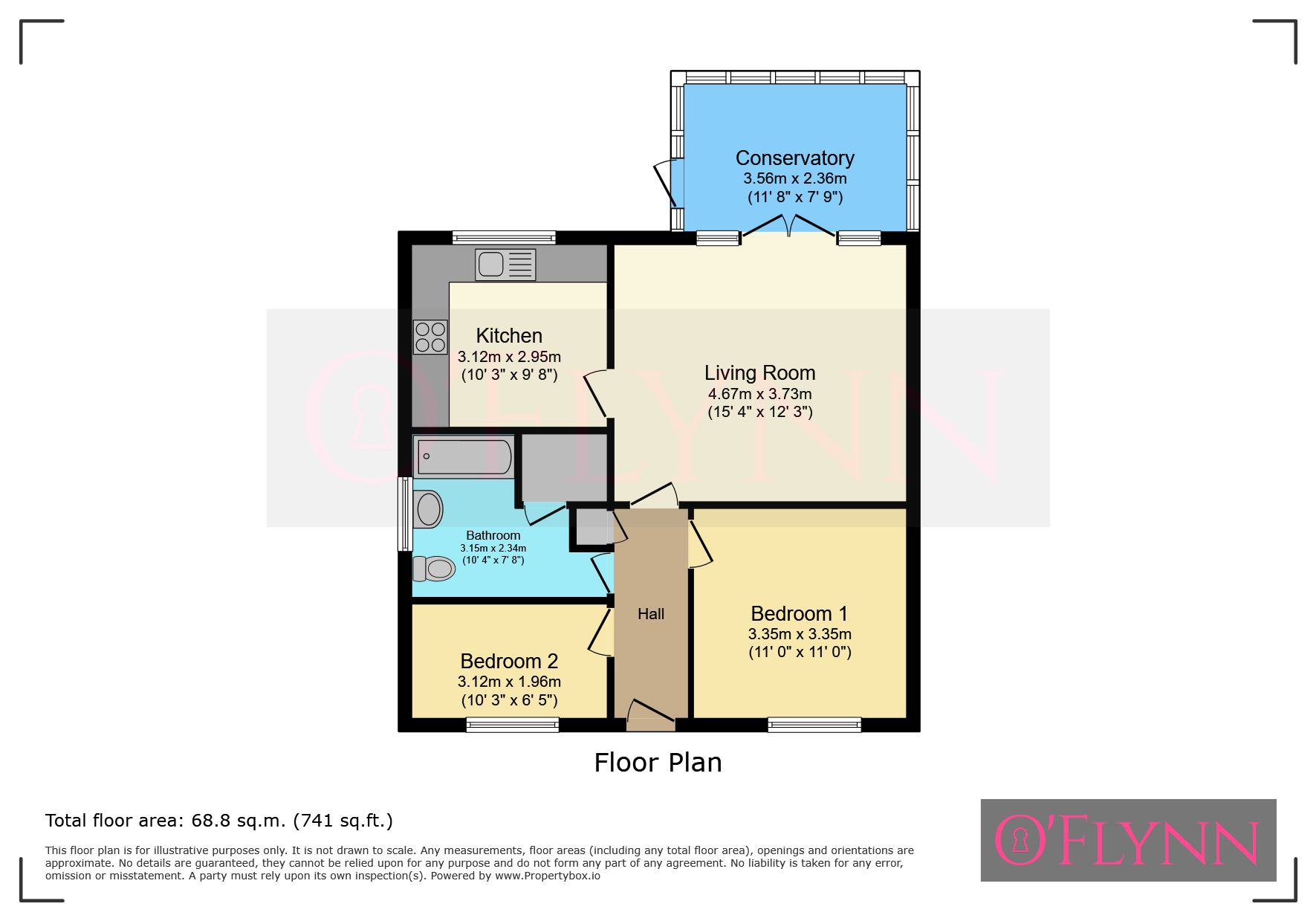 11 Meadow View, Leicester floorplan