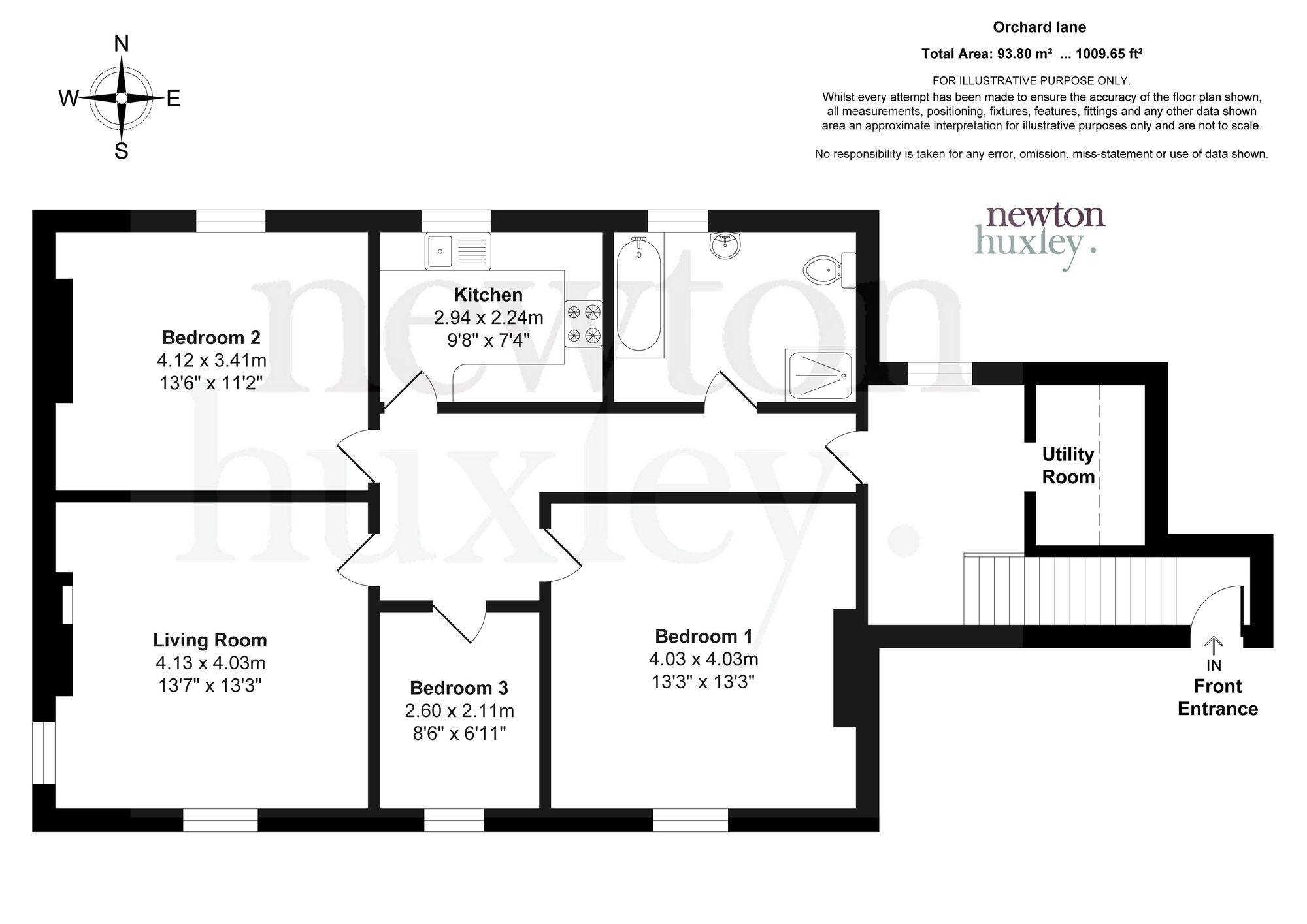 Flat 2, 9 Orchard Lane, East Molesey floorplan