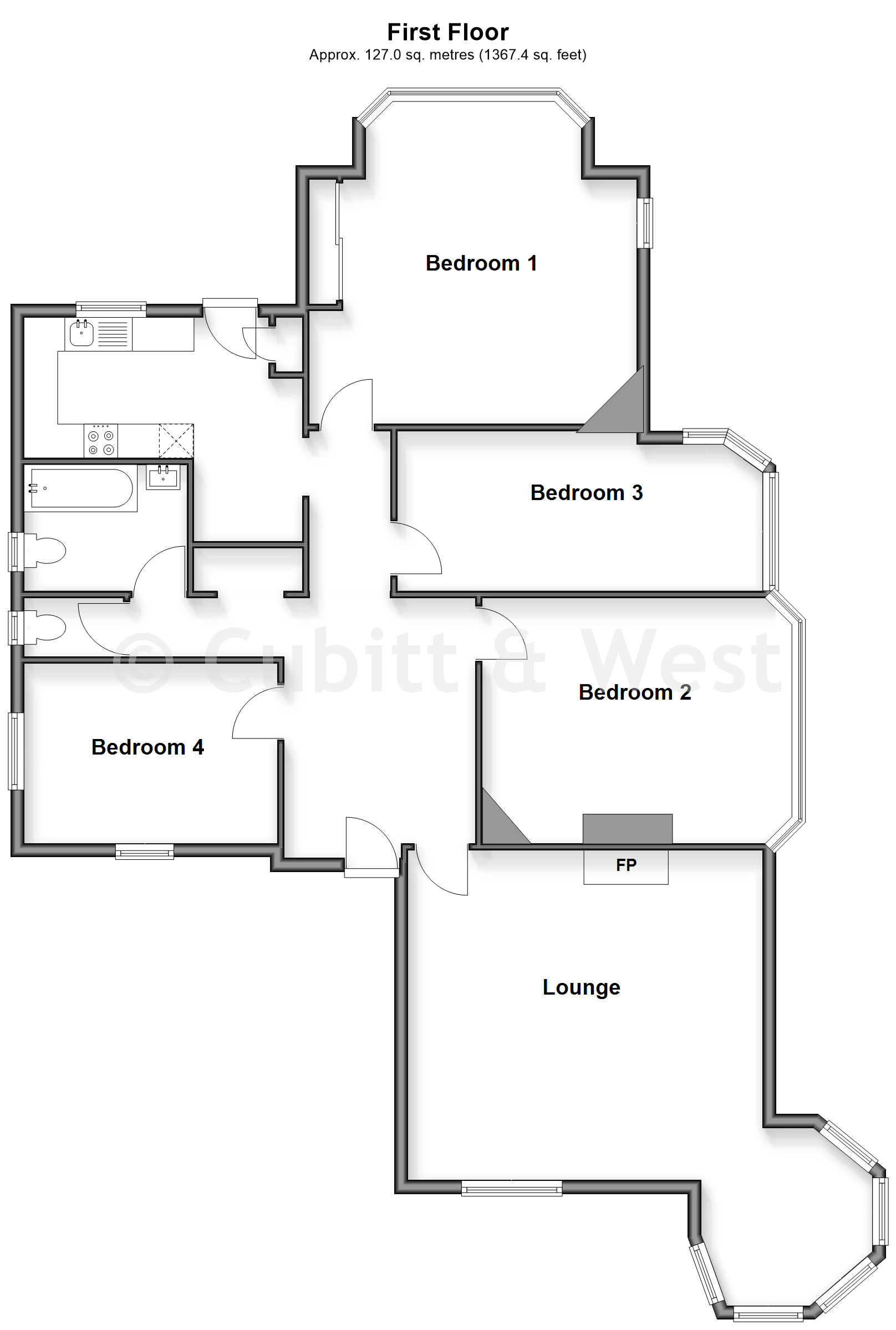77, Festing Road, Southsea floorplan