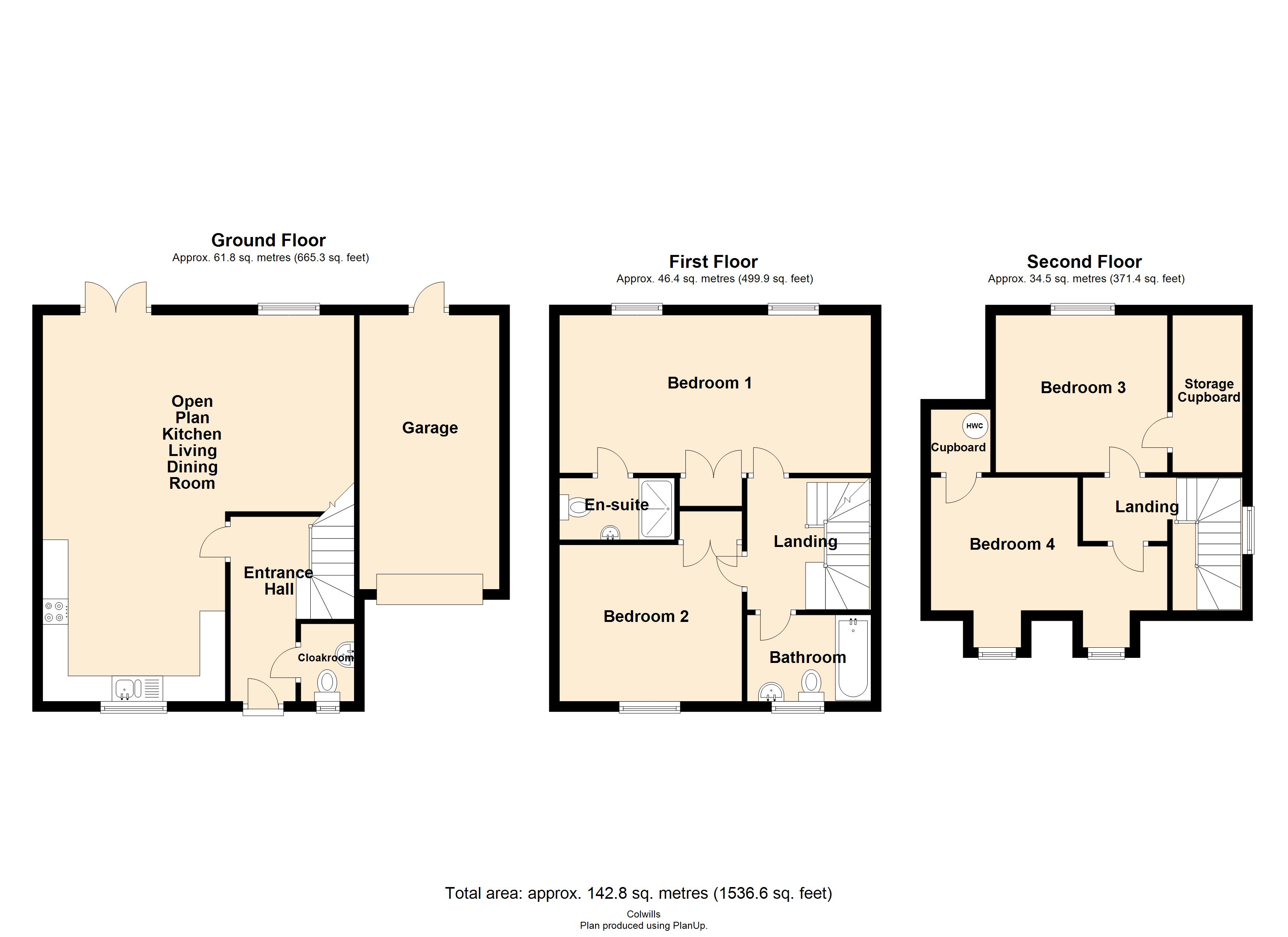Trekesten, 13, Bottreaux Rise, Boscastle floorplan