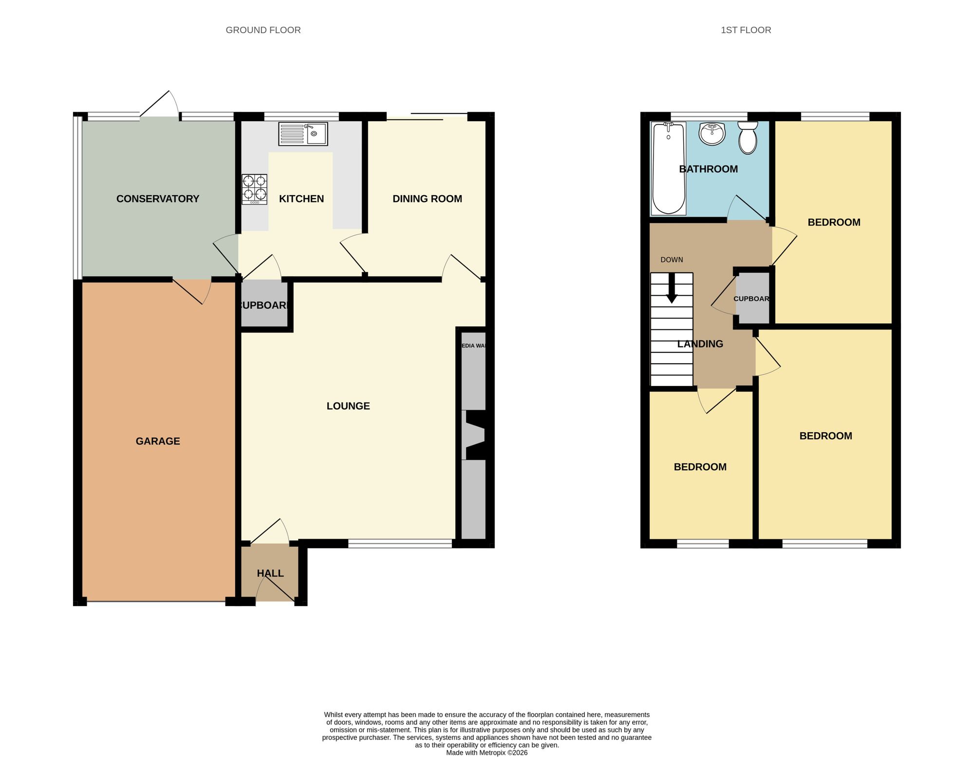 5 Hilton Close, Telford floorplan