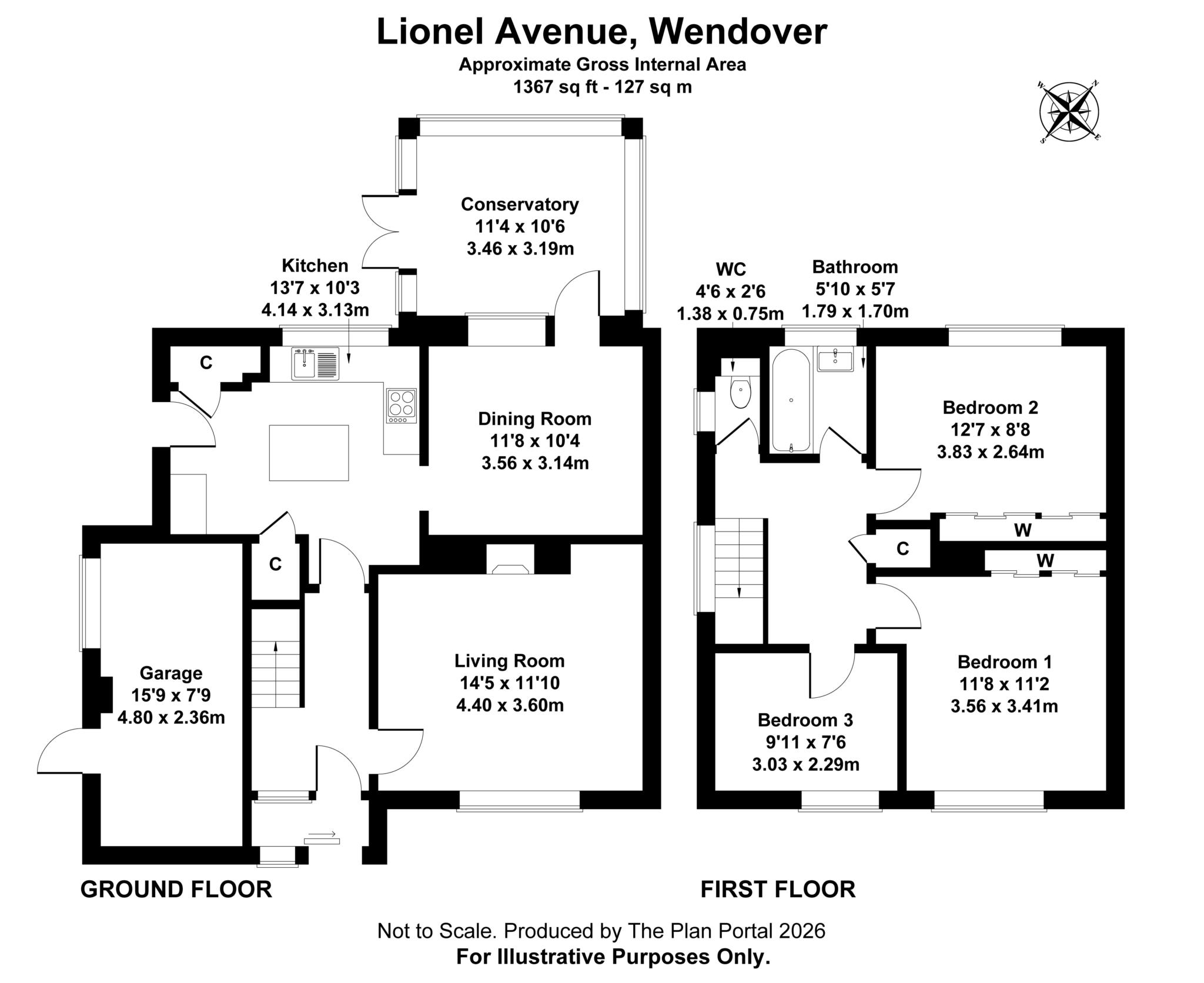 36, Lionel Avenue, Aylesbury floorplan