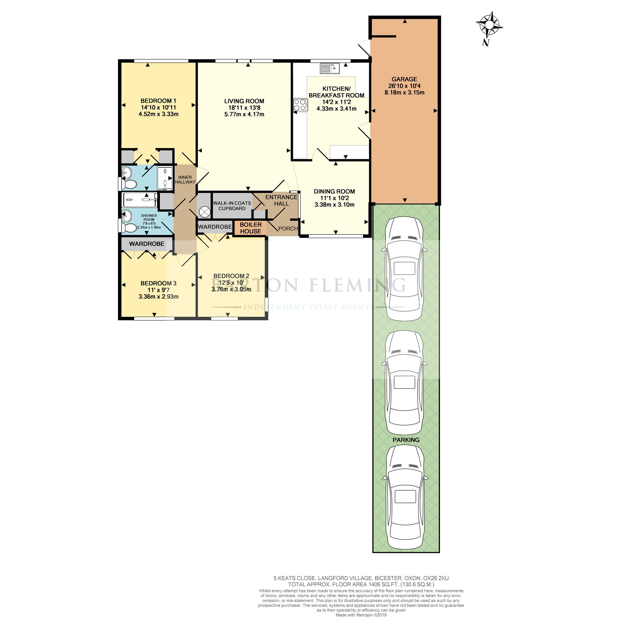 3 Bedrooms Bungalow for sale in Keats Close, Bicester OX26