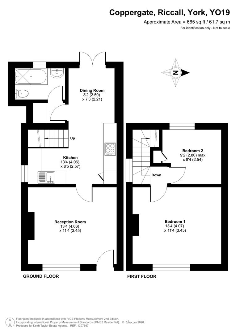 3, Coppergate, Riccall floorplan